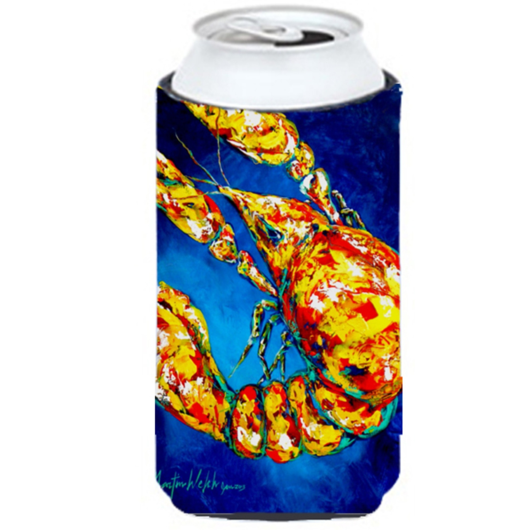 Big Boy on Blue Crawfish Tall Boy Beverage Insulator Hugger MW1185TBC
