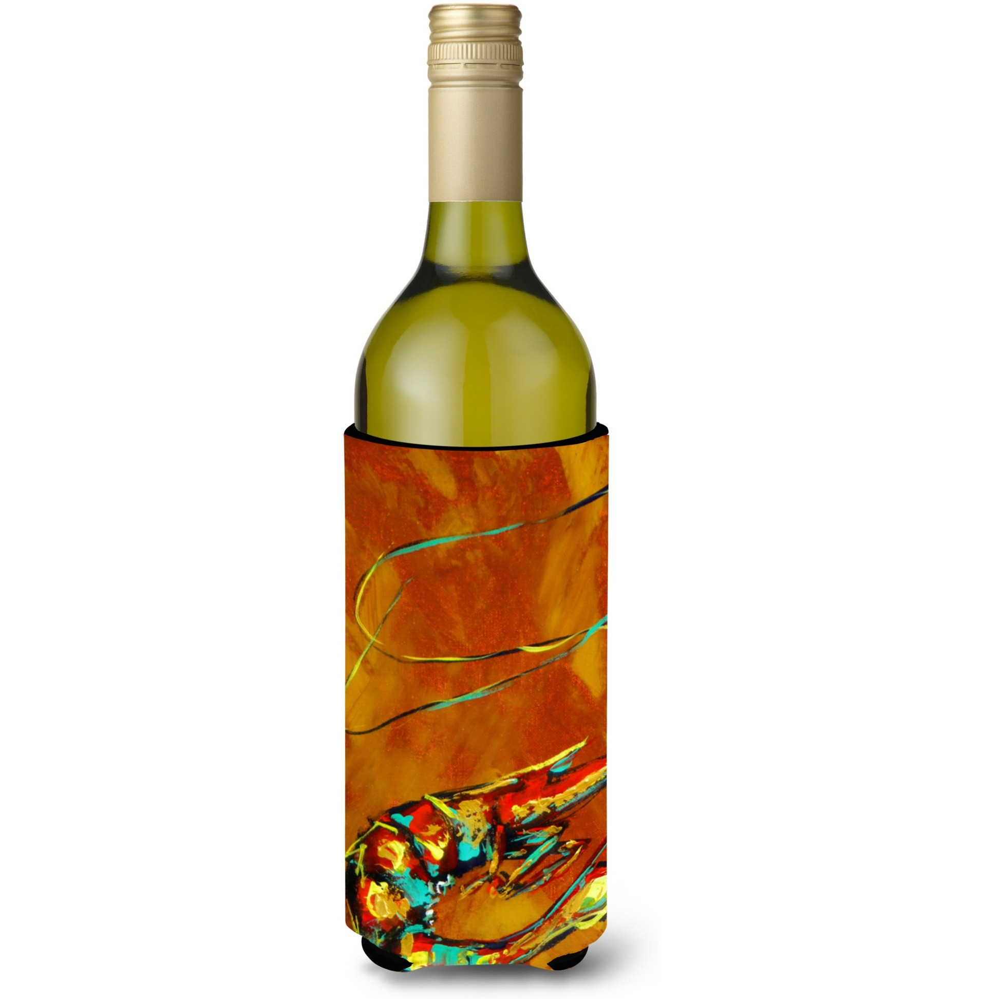 Caramel Corn Shrimp Wine Bottle Beverage Insulator Hugger MW1191LITERK