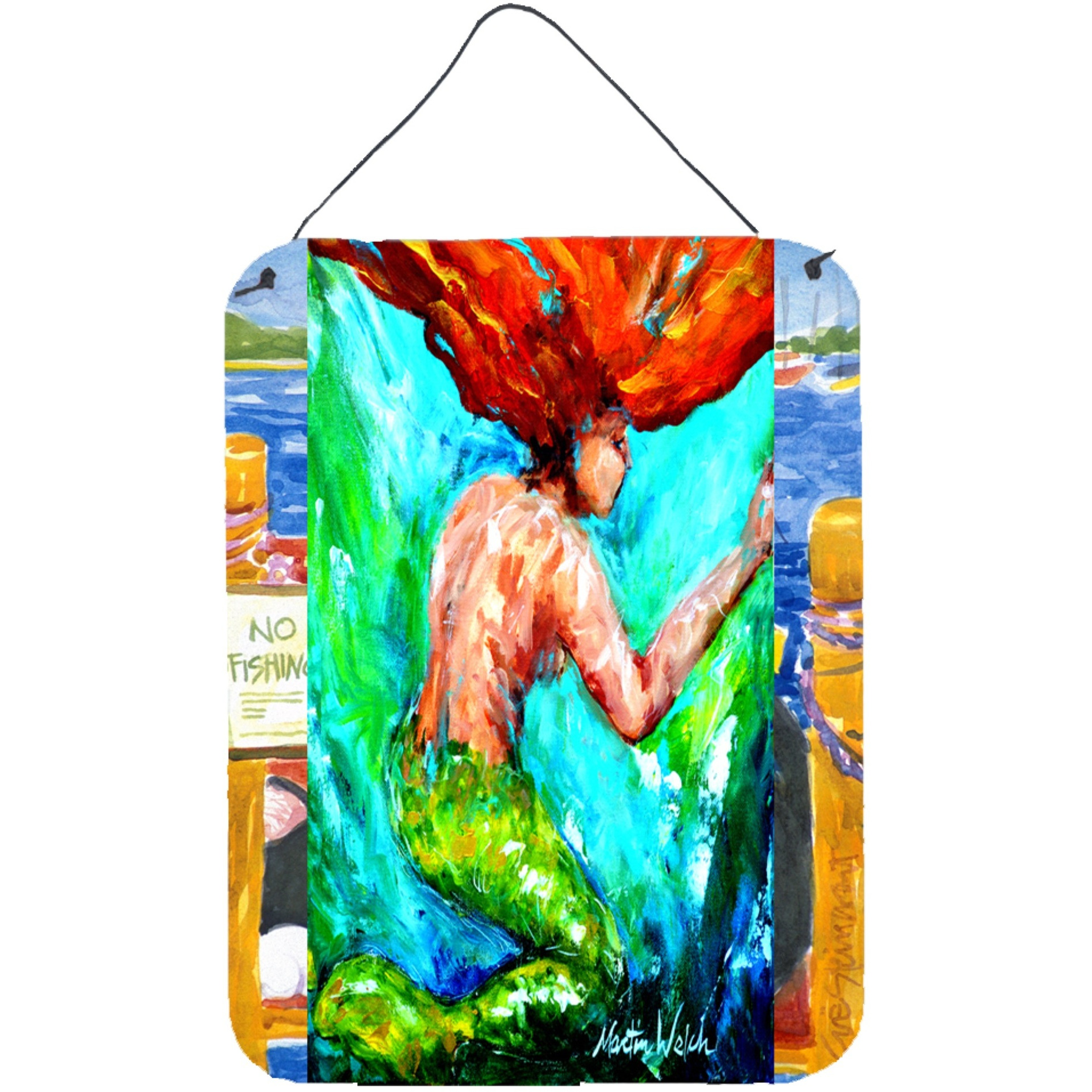 &quotCaroline's Treasures Mermaids Heaven Wall or Door Hanging Prints, 16"" x 12"""