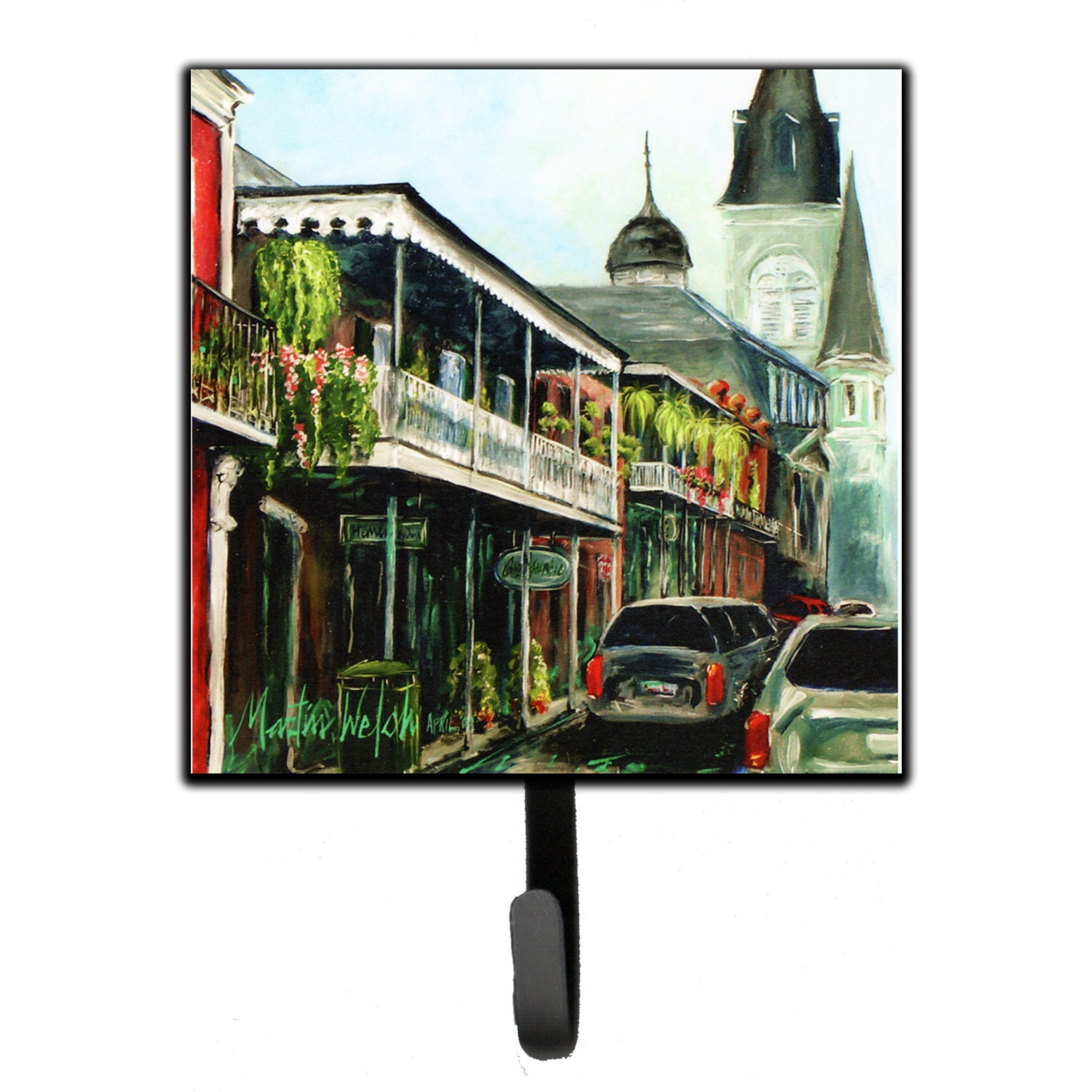 &quotCaroline's Treasures St Louis Cathedral Leash or Key Holder MW1201SH4, Small, Multicolor"