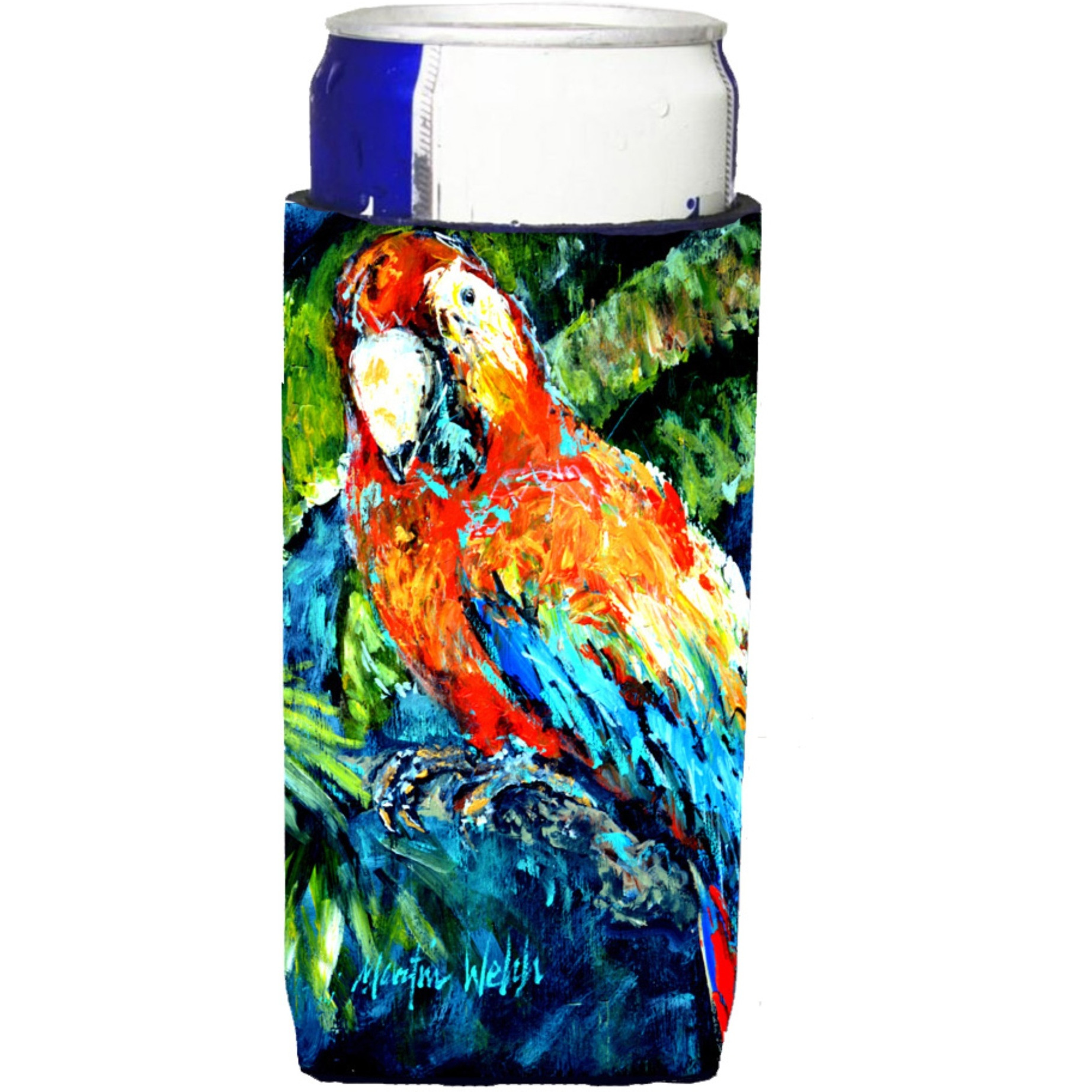 Yo Yo Mama Parrot Ultra Beverage Insulators for slim cans MW1204MUK
