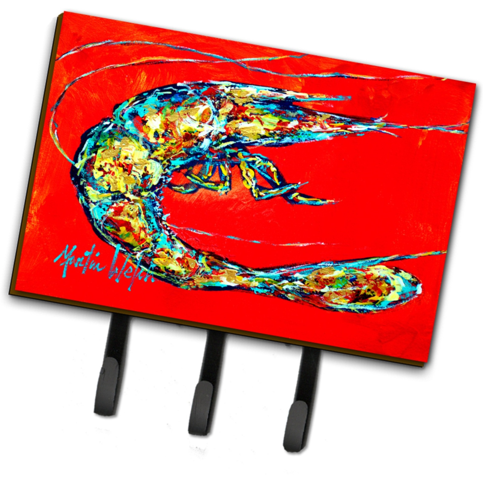 &quotCaroline's Treasures Shrimp Boil Leash or Key Holder MW1207TH68, Triple"