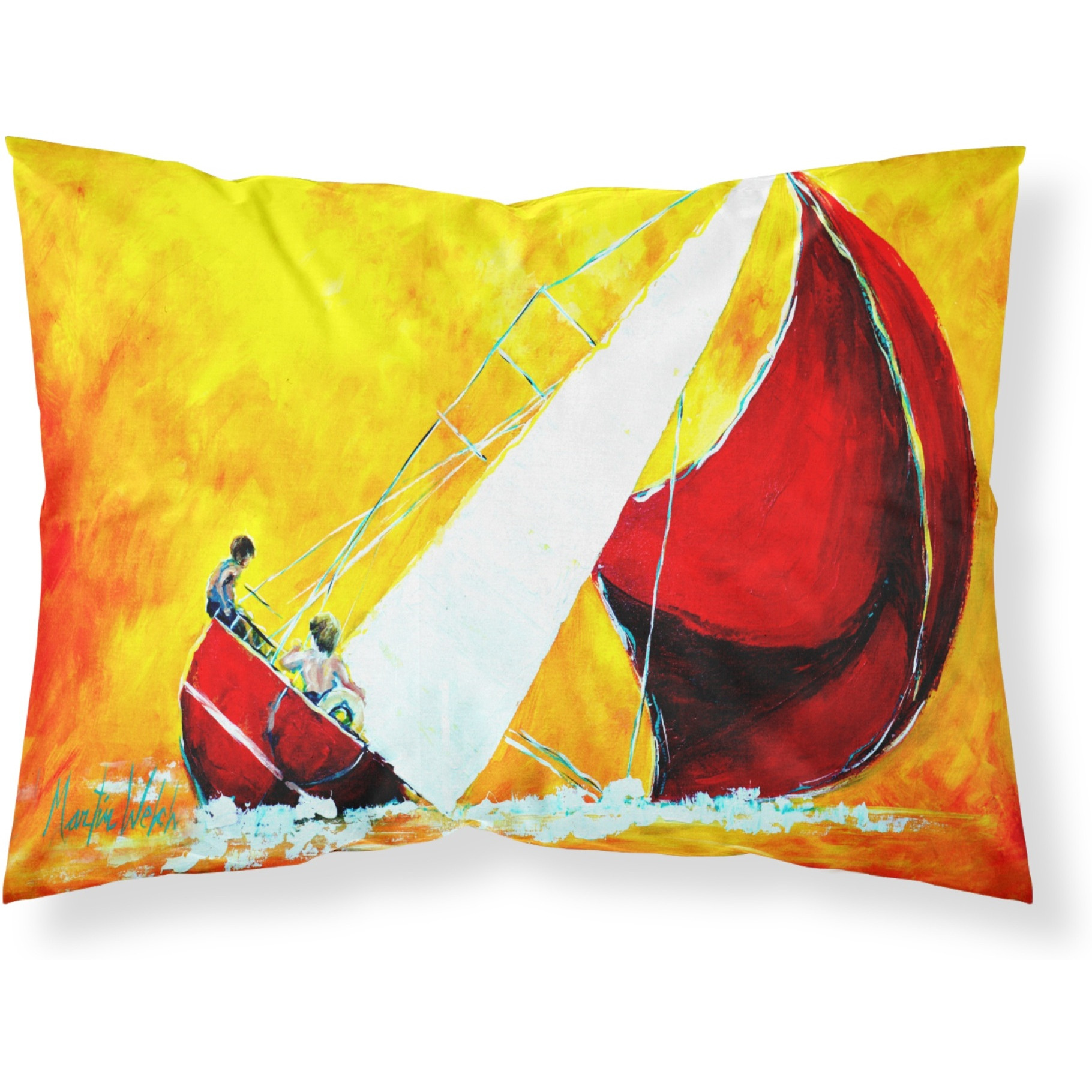 &quotCaroline's Treasures Sailboat Break Away Fabric Standard Pillowcase MW1211PILLOWCASE, Multicolor"