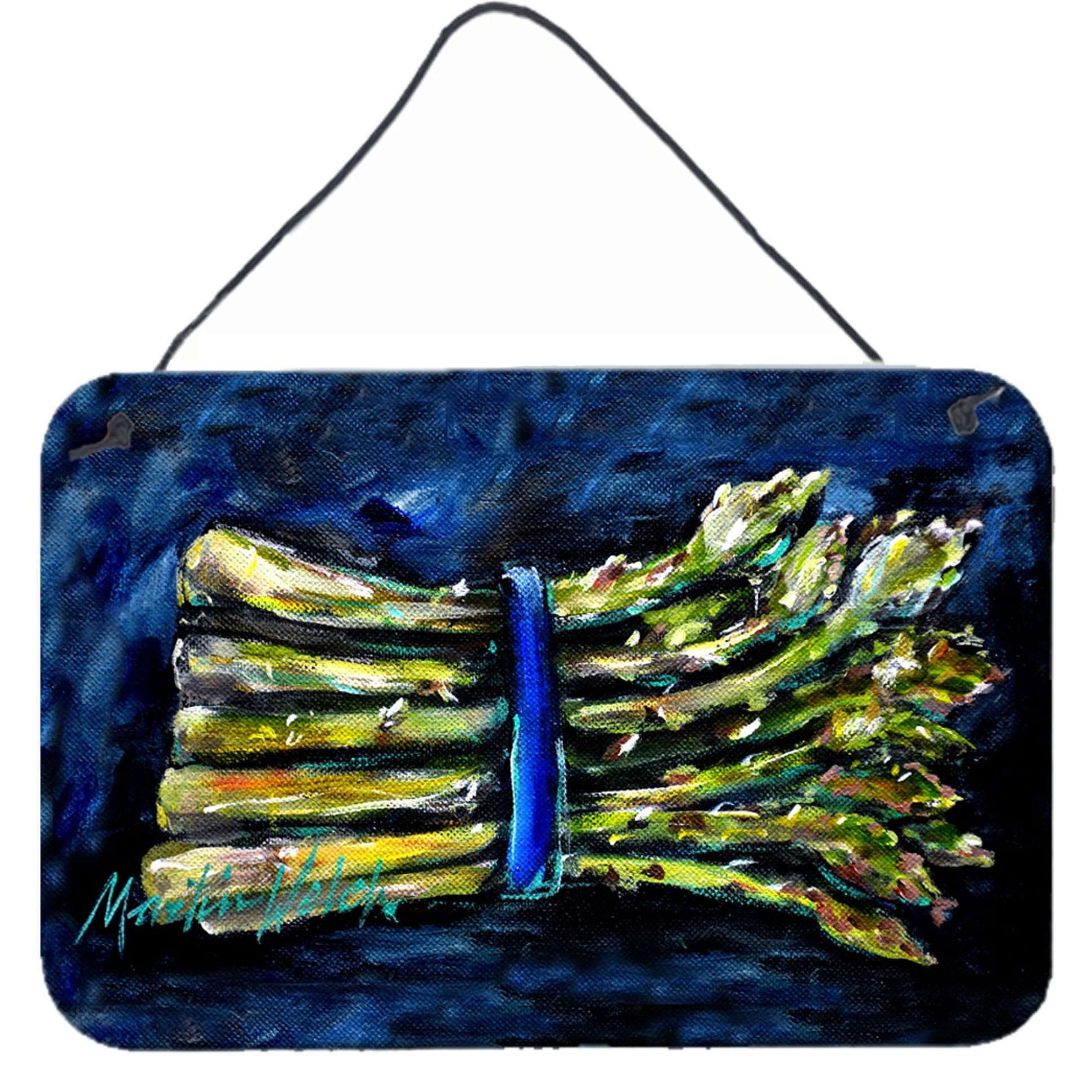 &quotCaroline's Treasures Asperagus Blew Wall or Door Hanging Prints MW1218DS812, 8"" x 12"", Multicolor"