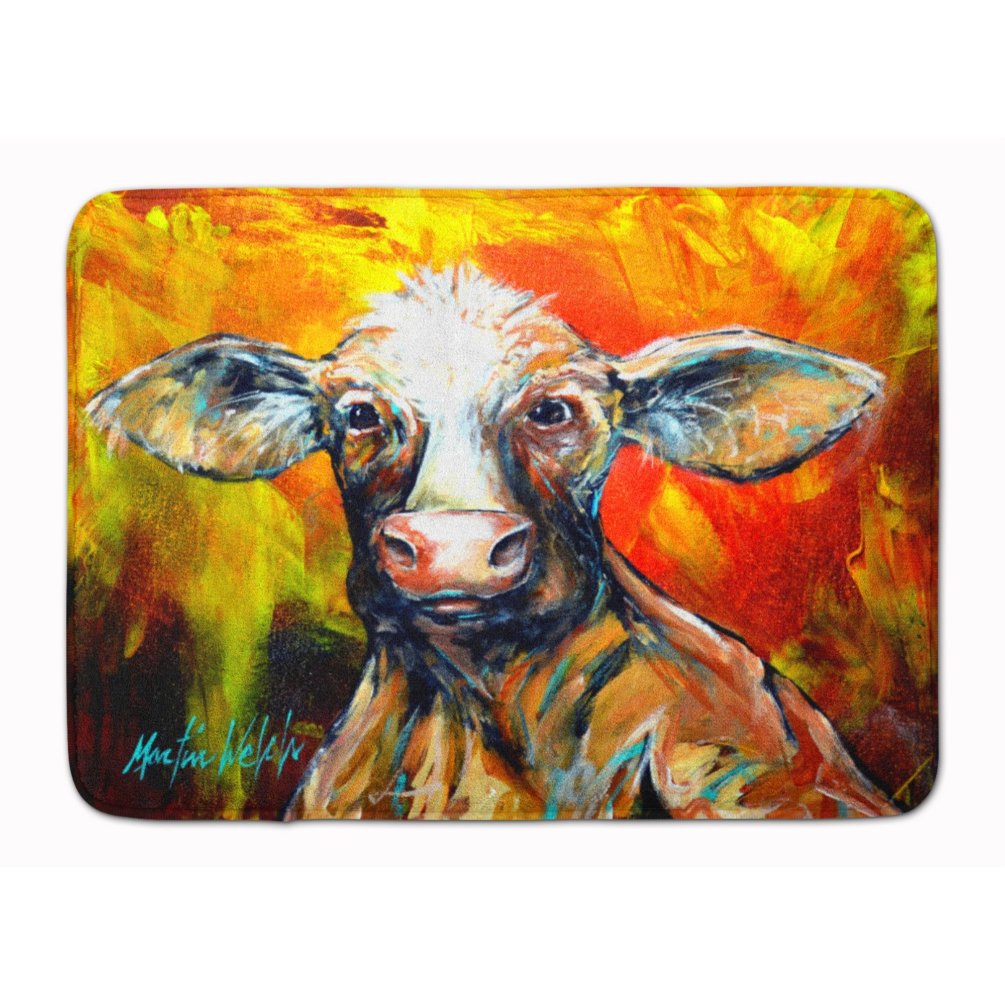 &quotCaroline's Treasures Another Happy Cow Floor Mat, 19"" x 27"", Multicolor"