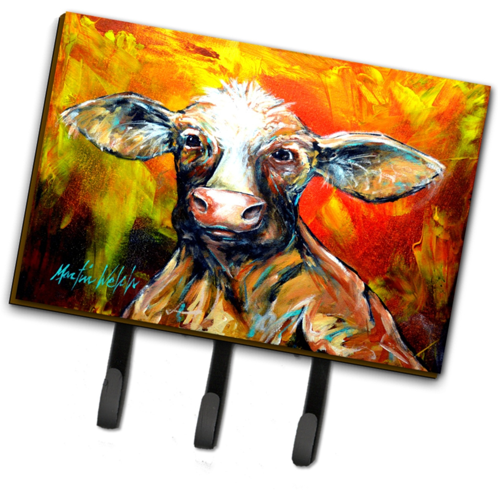 &quotCaroline's Treasures Another Happy Cow Leash or Key Holder MW1225TH68, Triple"