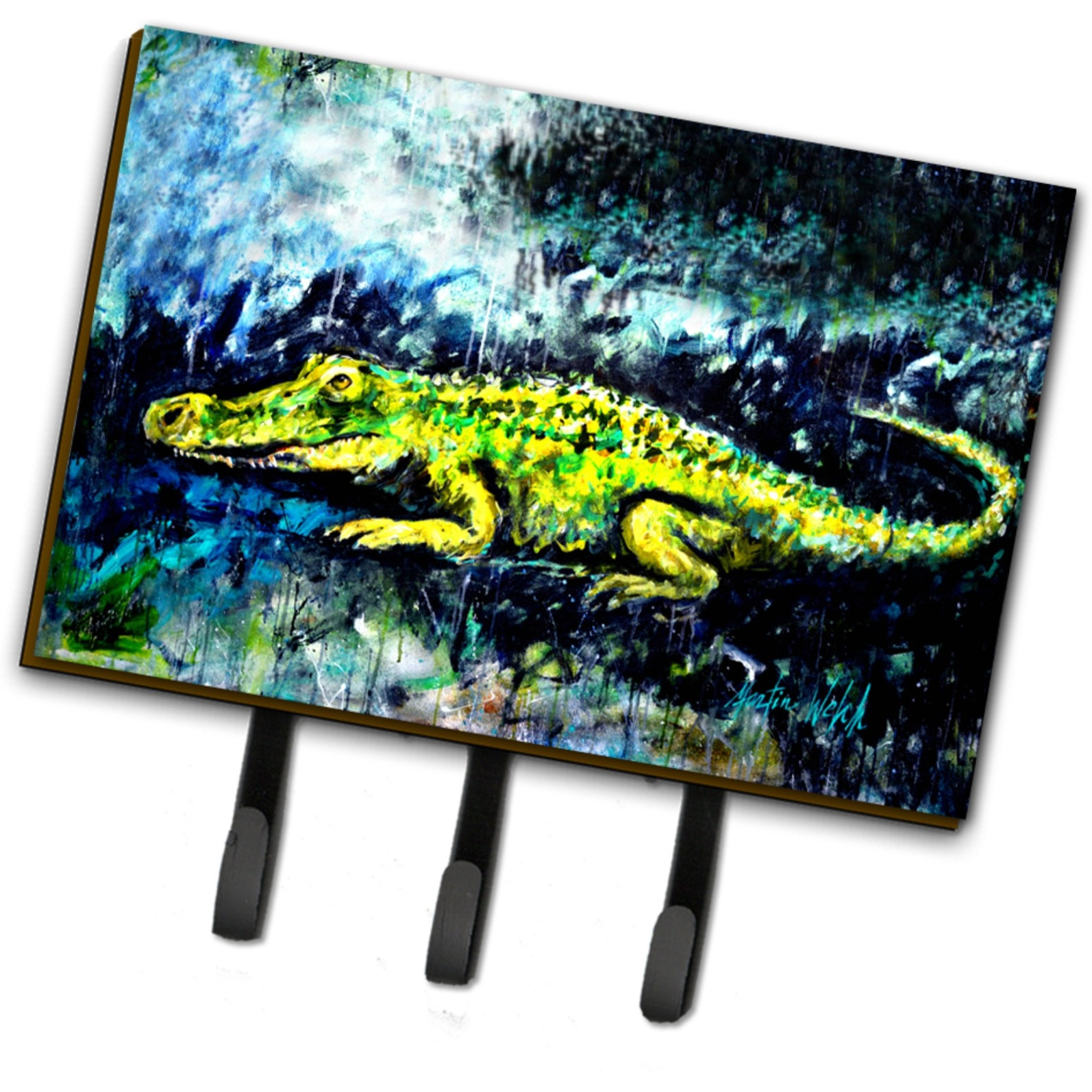 &quotCaroline's Treasures Sneaky Alligator Leash or Key Holder MW1233TH68, Triple"