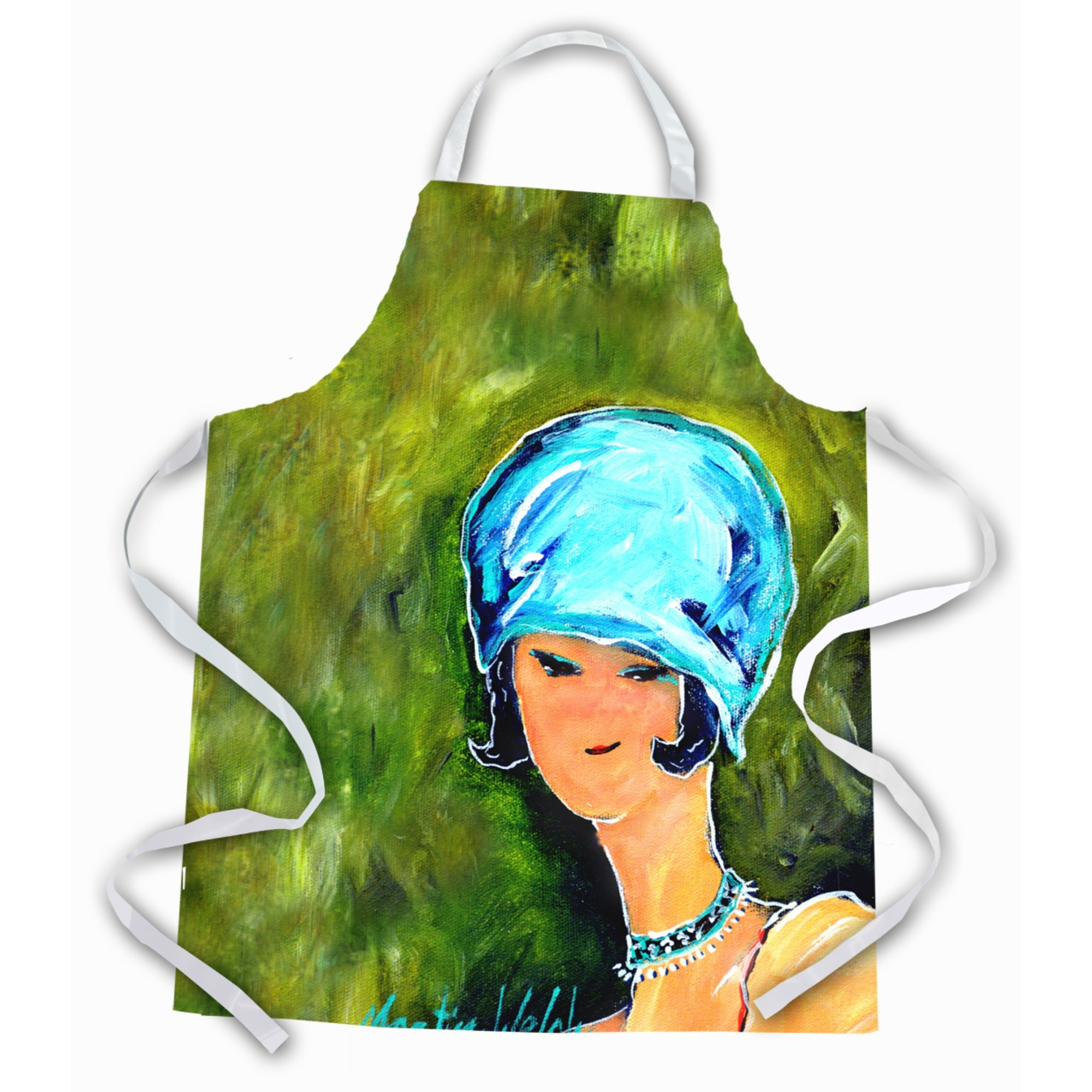 &quotCaroline's Treasures MW1237APRON Young Voncile Still In High School Apron, Large, Multicolor"