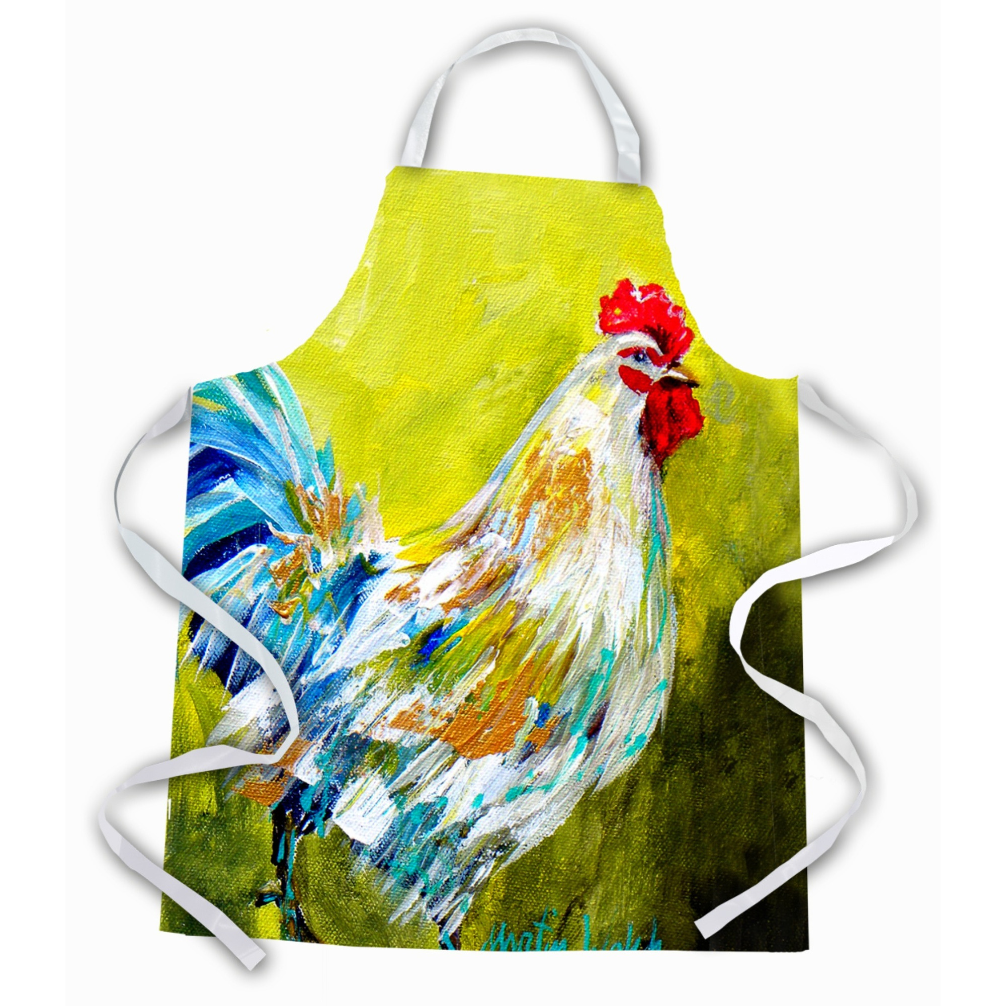 &quotCaroline's Treasures MW1247APRON High Step Rooster Apron, Large, Multicolor"