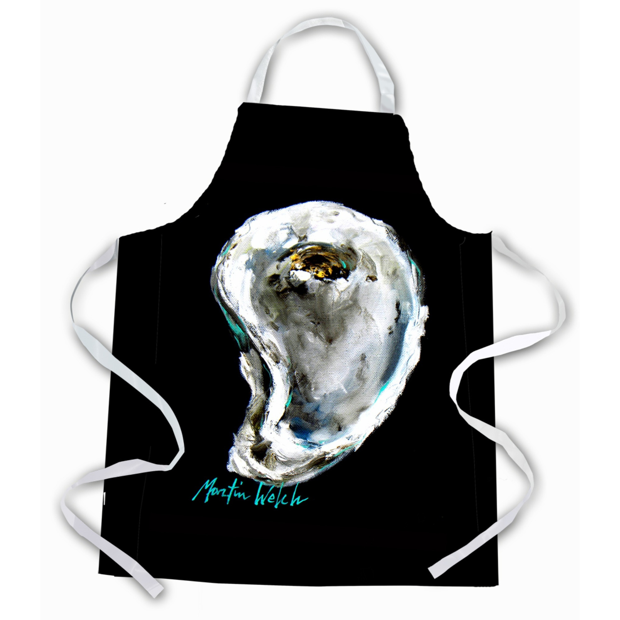 &quotCaroline's Treasures MW1249APRON Lucky Oyster Apron, Large, Multicolor"