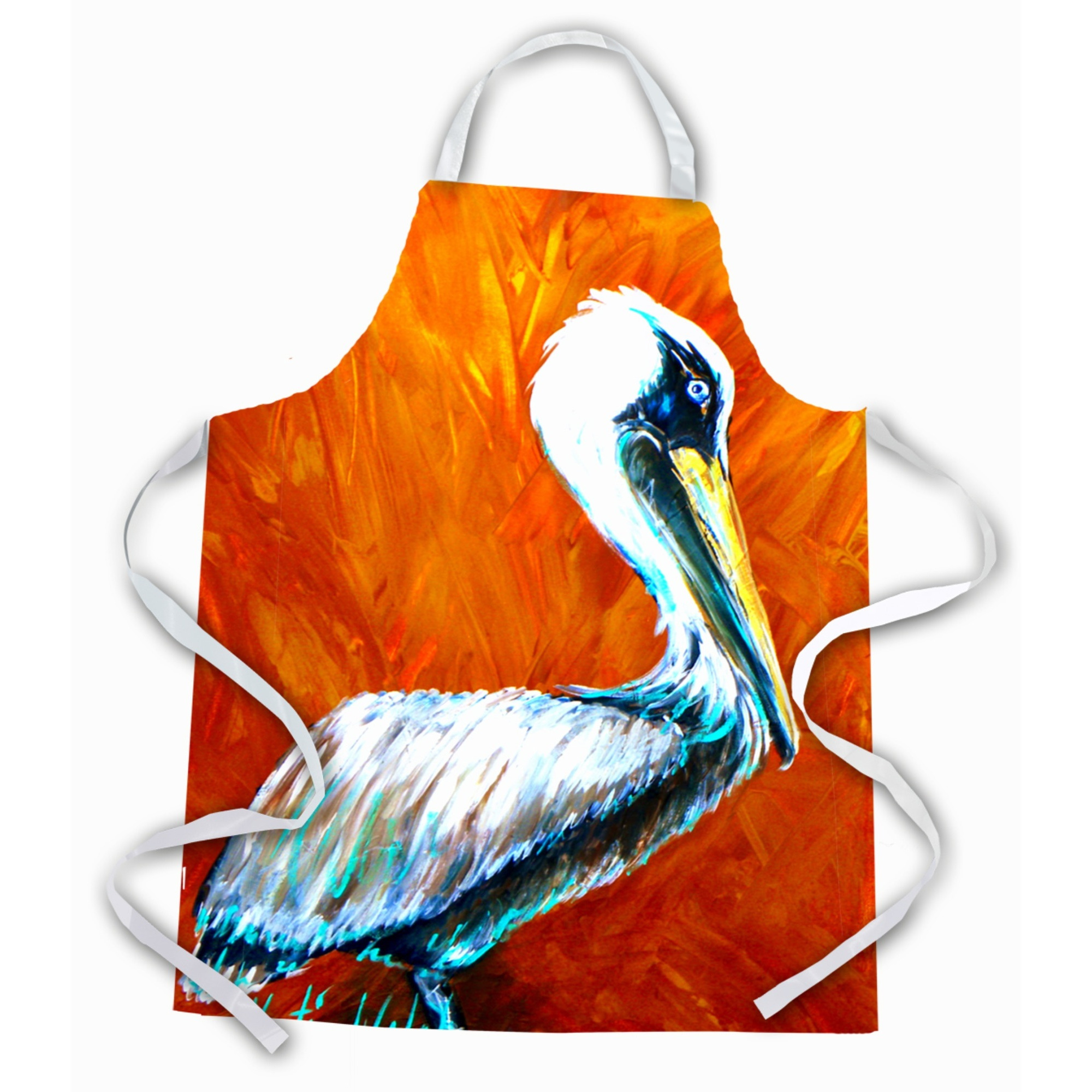 &quotCaroline's Treasures MW1252APRON Proud Pelican Apron, Large, Multicolor"