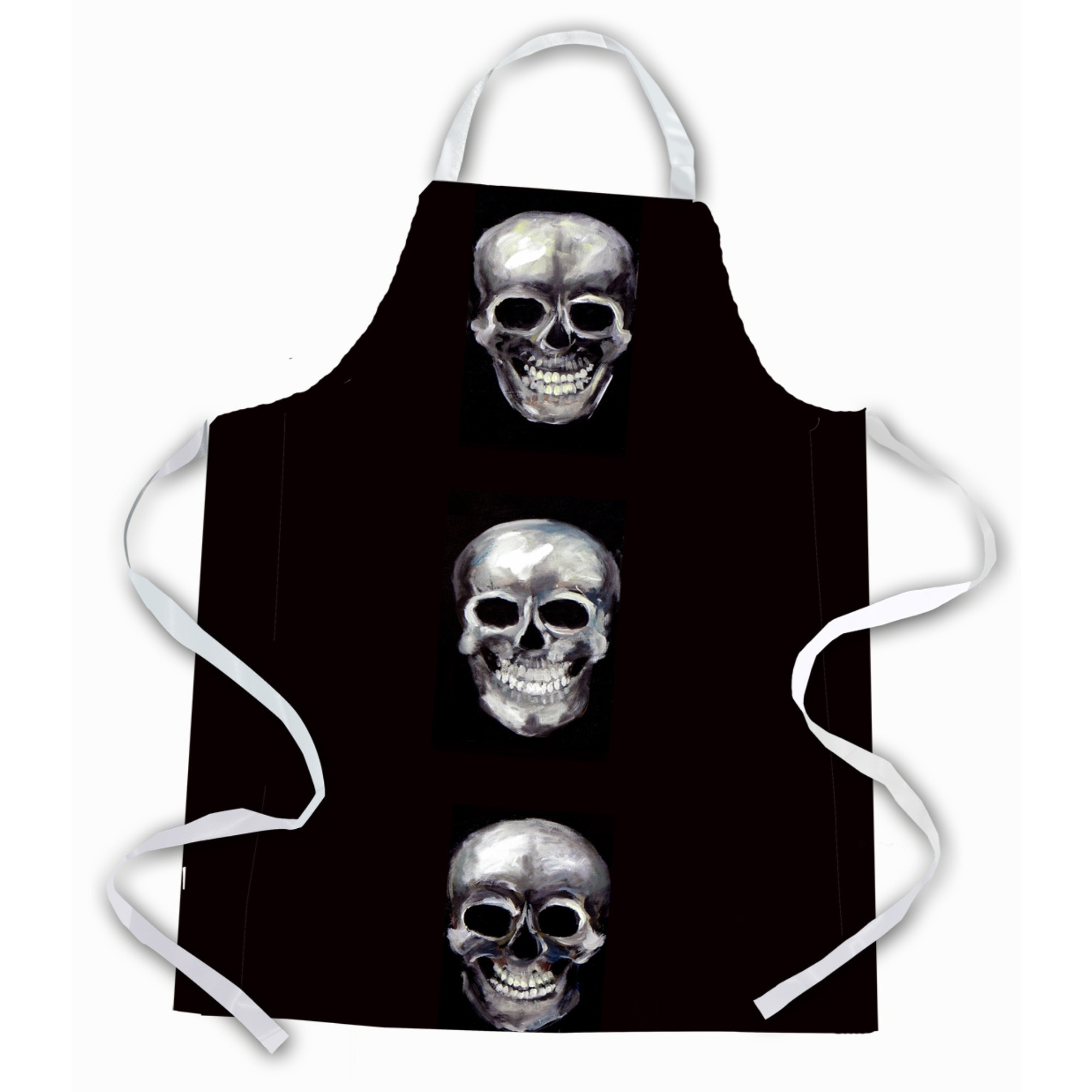 &quotCaroline's Treasures MW1255APRON Say Cheese Skulls Apron, Large, Multicolor"
