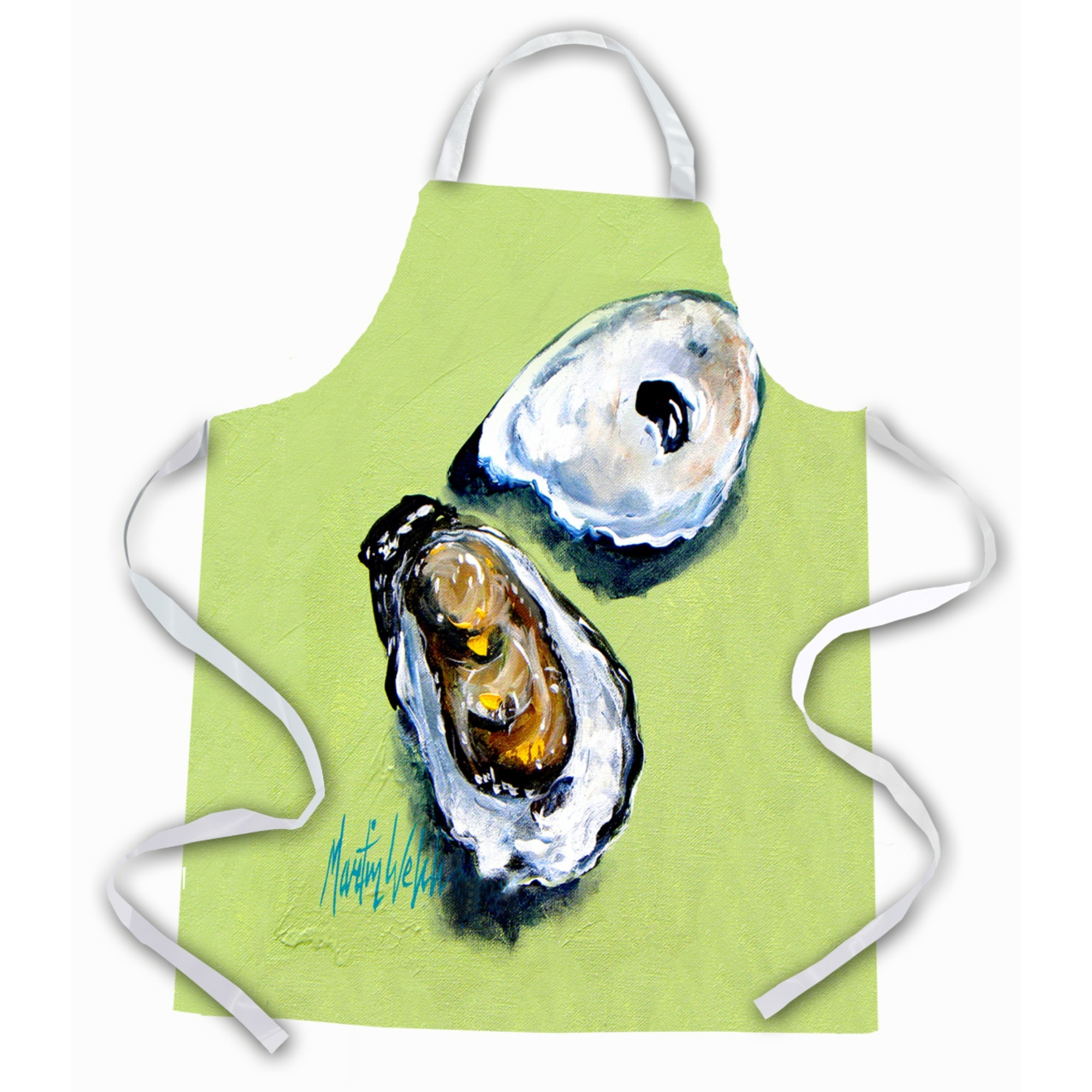 &quotCaroline's Treasures MW1262APRON Two Oyster Shells Apron, Large, Multicolor"