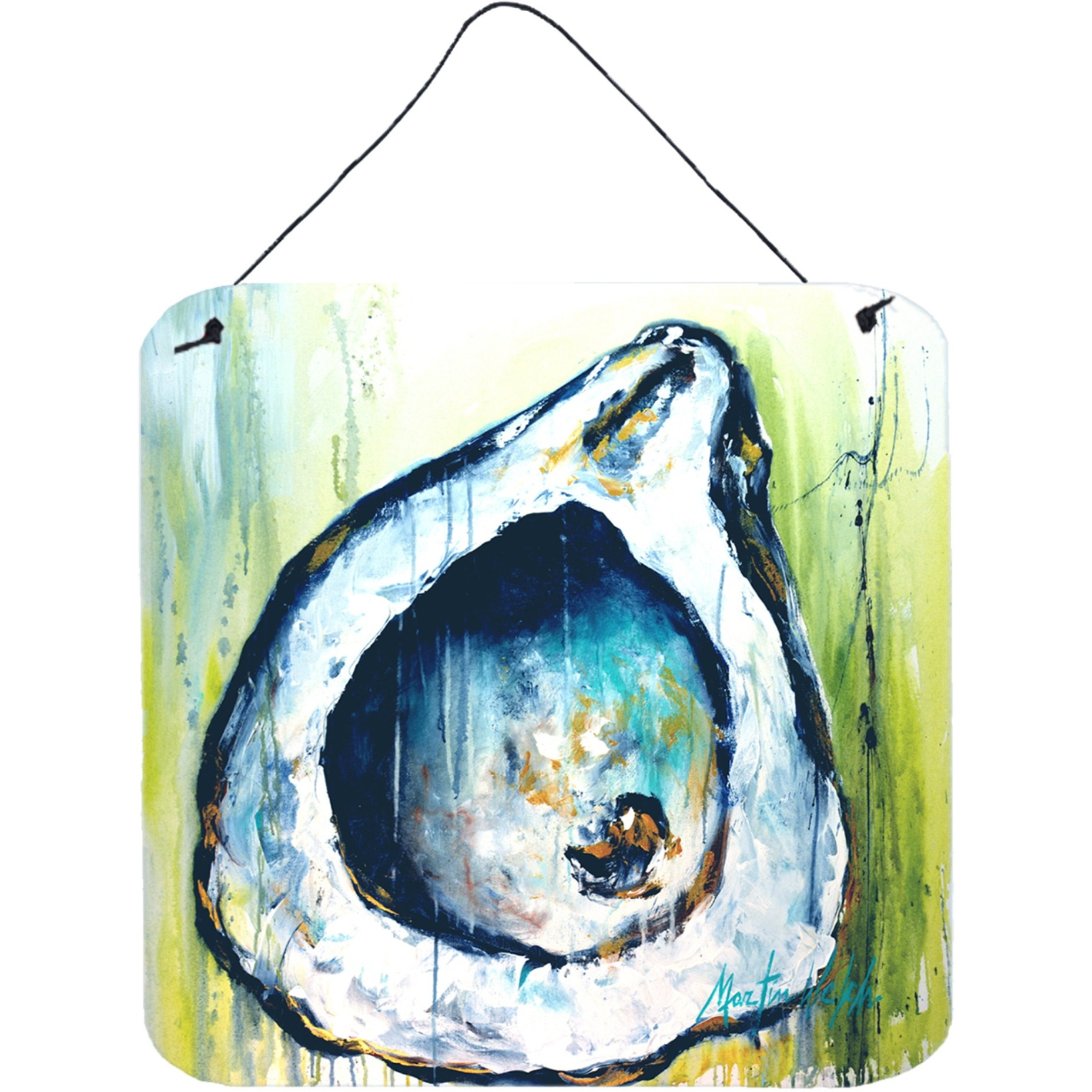 &quotCaroline's Treasures Blue Rock Oyster Door Hanging Prints wall-decor, Multicolor"