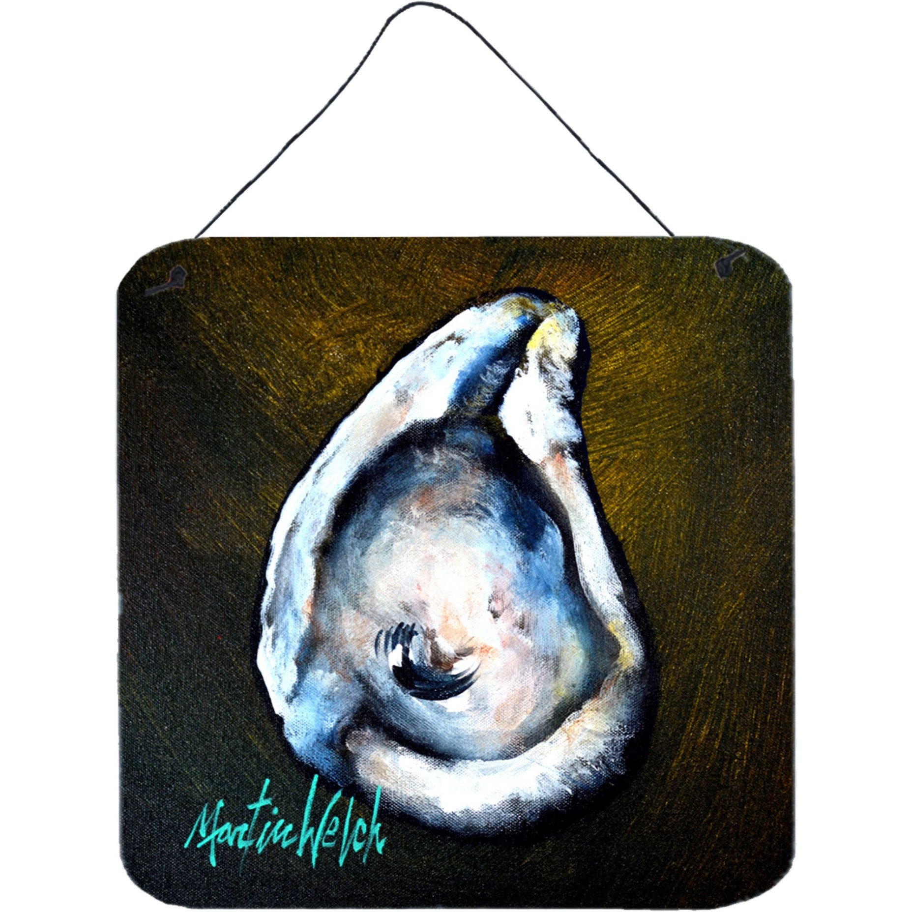 &quotCaroline's Treasures Brown Eye Oyster Door Hanging Prints wall-decor, Multicolor"