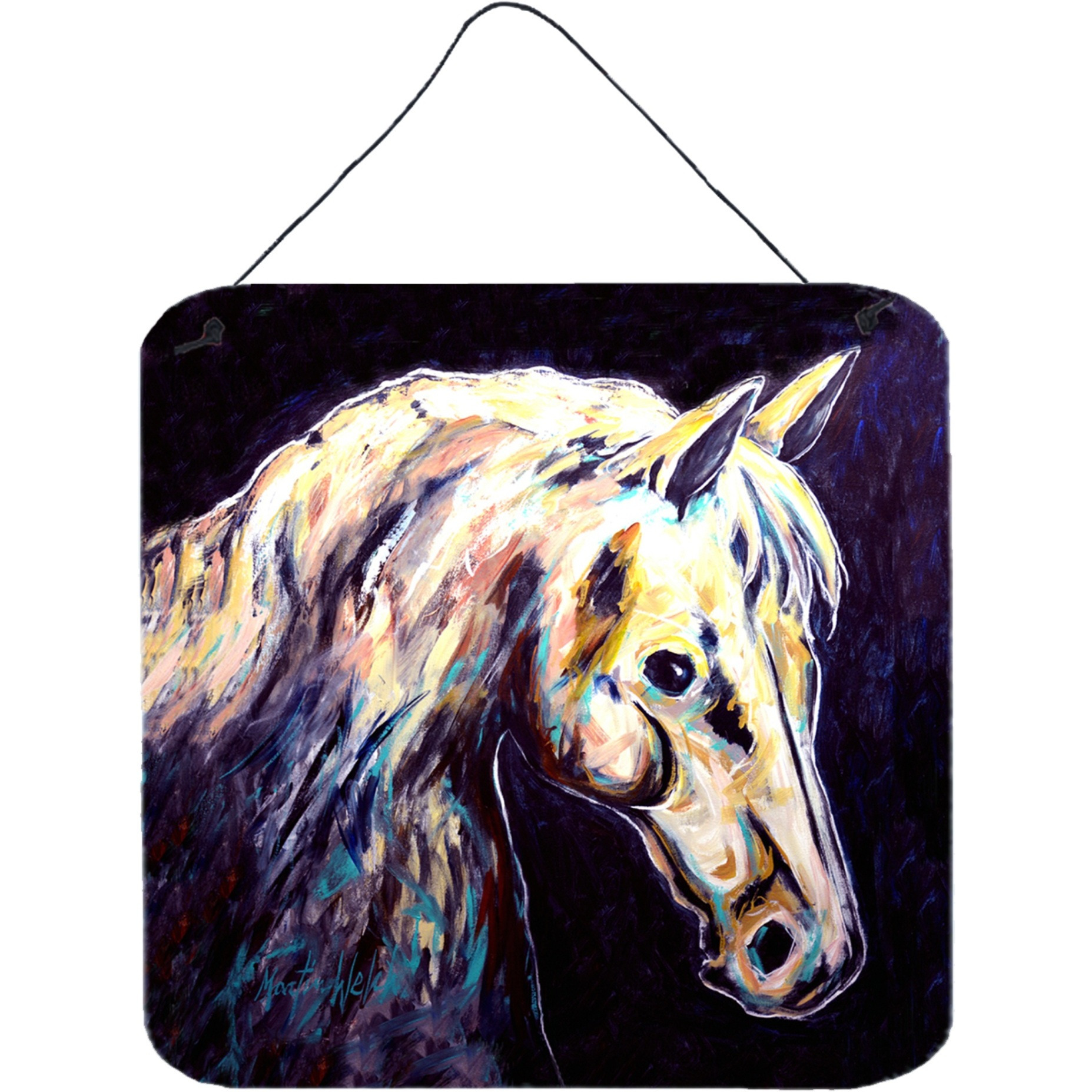 &quotCaroline's Treasures Knight Horse Door Hanging Prints wall-decor, Multicolor"