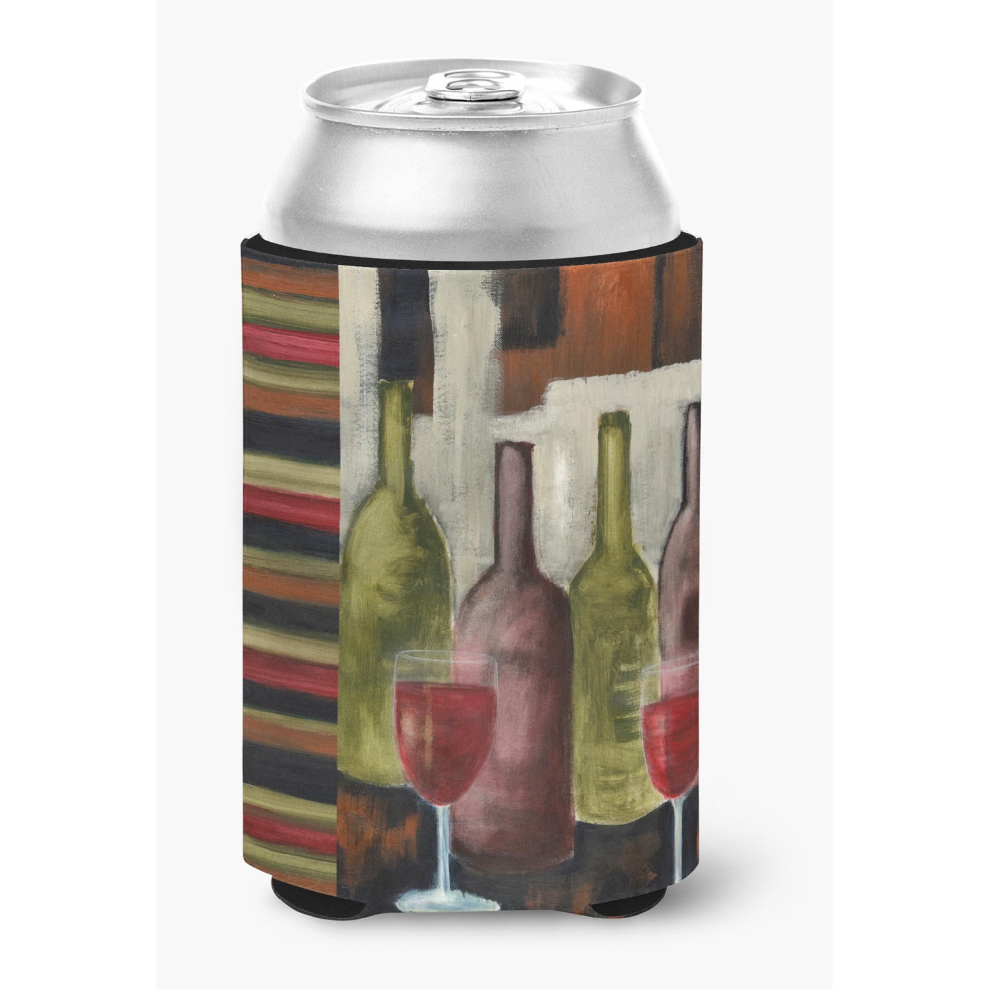 &quotCaroline's Treasures PET216ACC "&quotRed Wine by Petrina Sutton"" Can or Bottle Hugger, Multicolor"