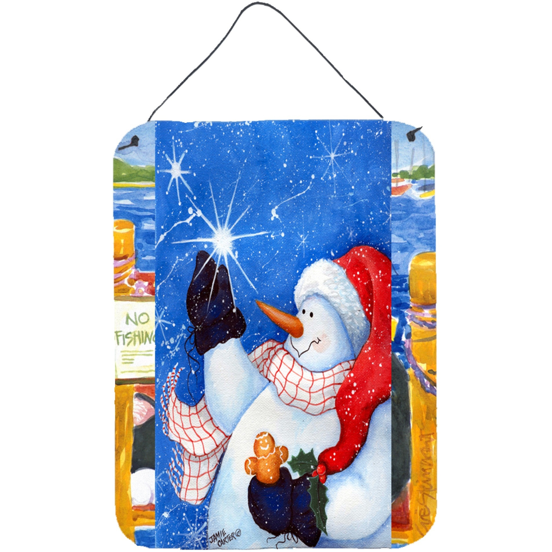 &quotCaroline's Treasures PJC1022DS1216 This Ones for You Snowman Wall or Door Hanging Prints, 16 x 12"", Multicolor"