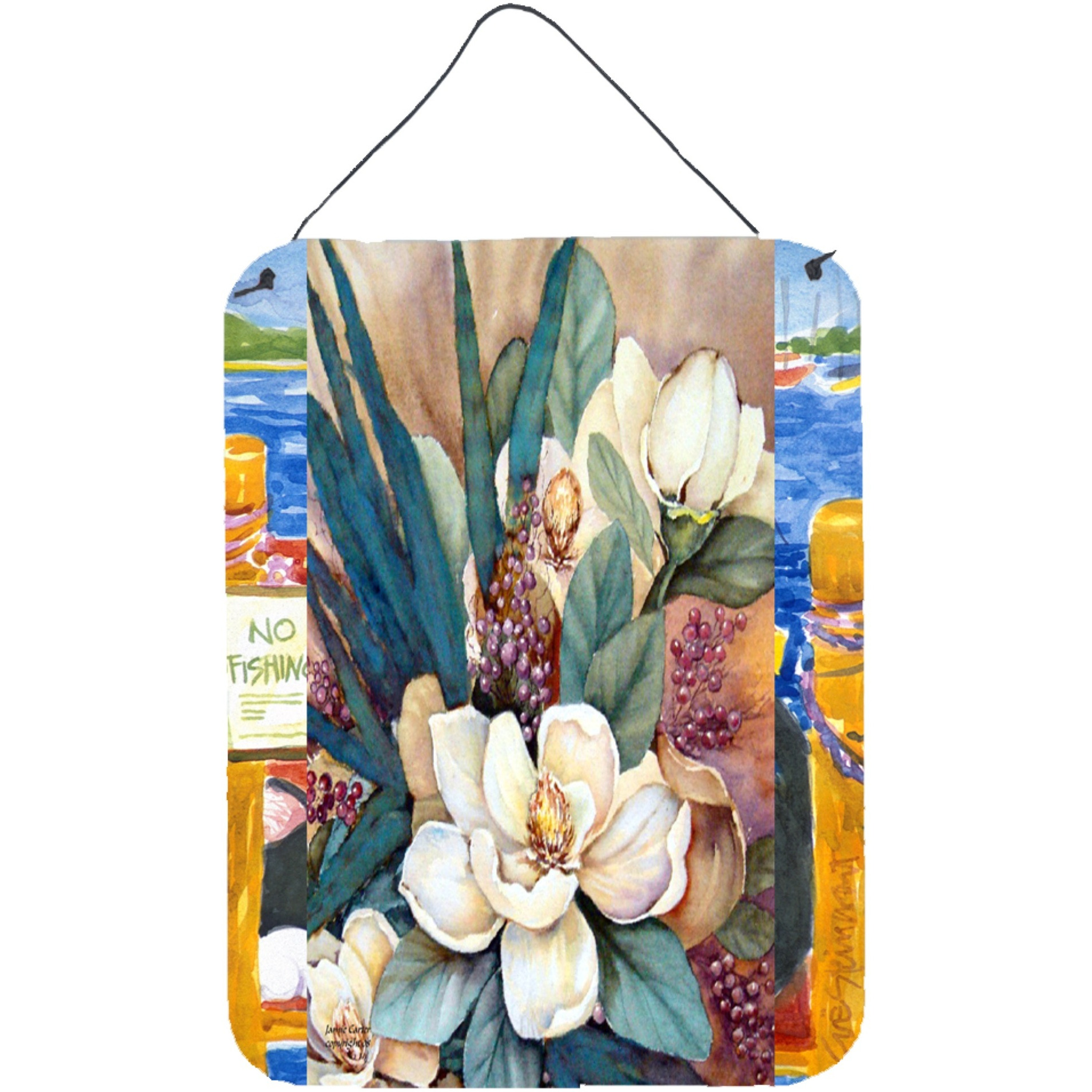 &quotCaroline's Treasures PJC1046DS1216 Southern Magnolias Wall or Door Hanging Prints, 16 x 12"", Multicolor"