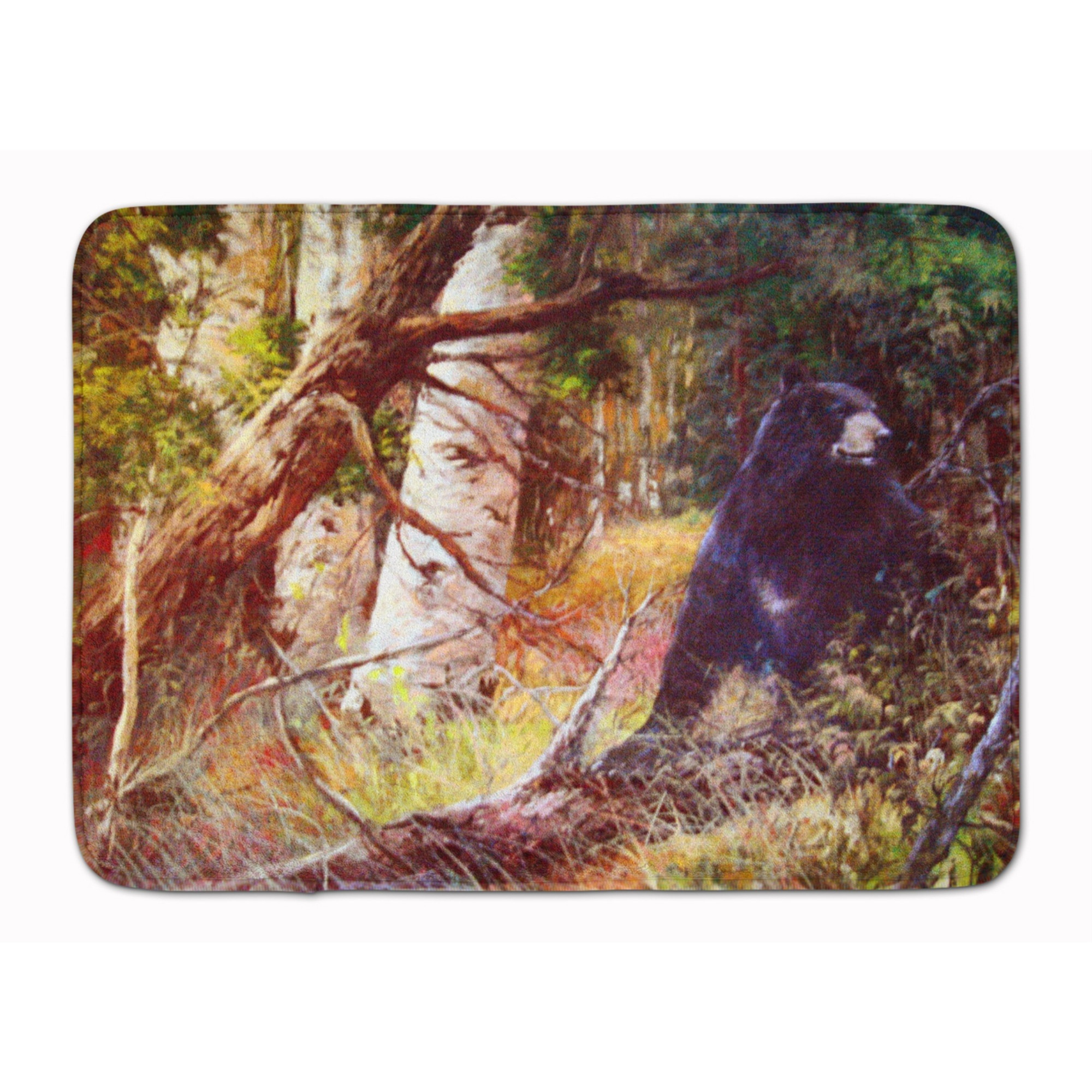 &quotCaroline's Treasures Mr. Black Bear Floor Mat, 19"" x 27"", Multicolor"