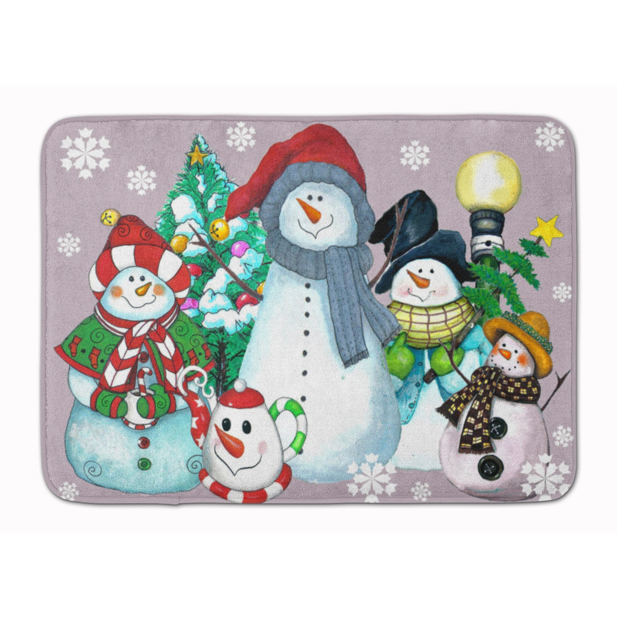 &quotCaroline's Treasures Snowman Collection For the Holidays Floor Mat, 19"" x 27"", Multicolor"
