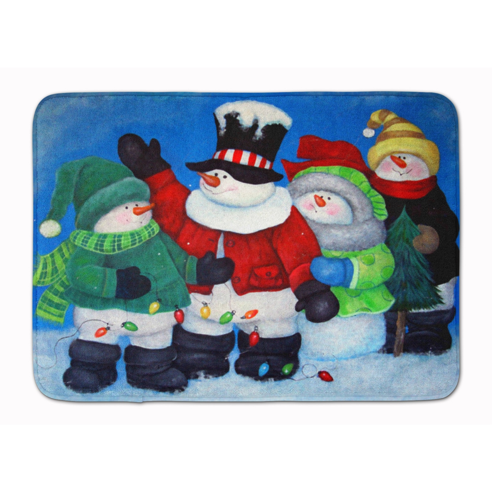 &quotCaroline's Treasures Light Brigade Snowman Floor Mat, 19"" x 27"", Multicolor"
