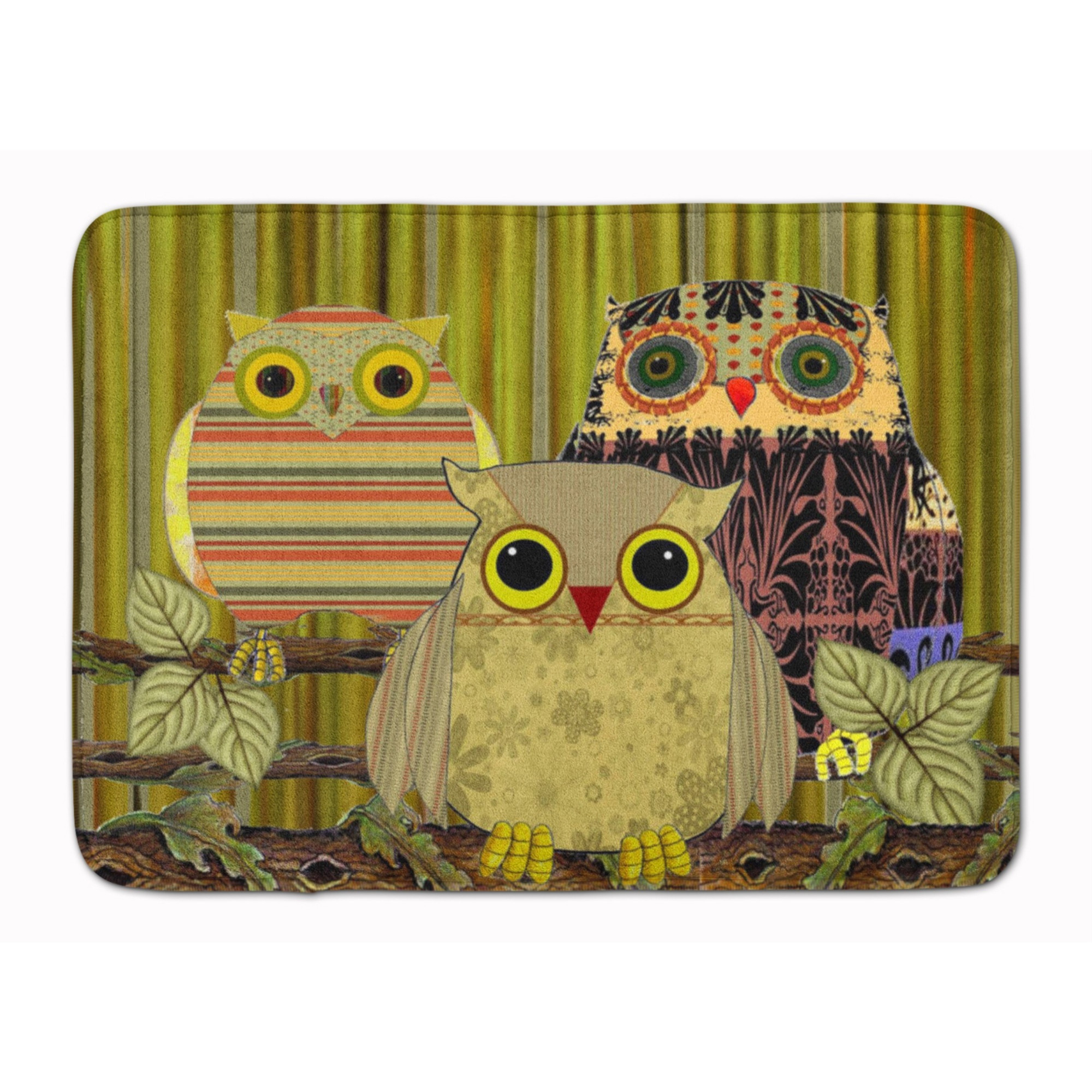 &quotCaroline's Treasures Fall Wisdom Owl Floor Mat, 19"" x 27"", Multicolor"