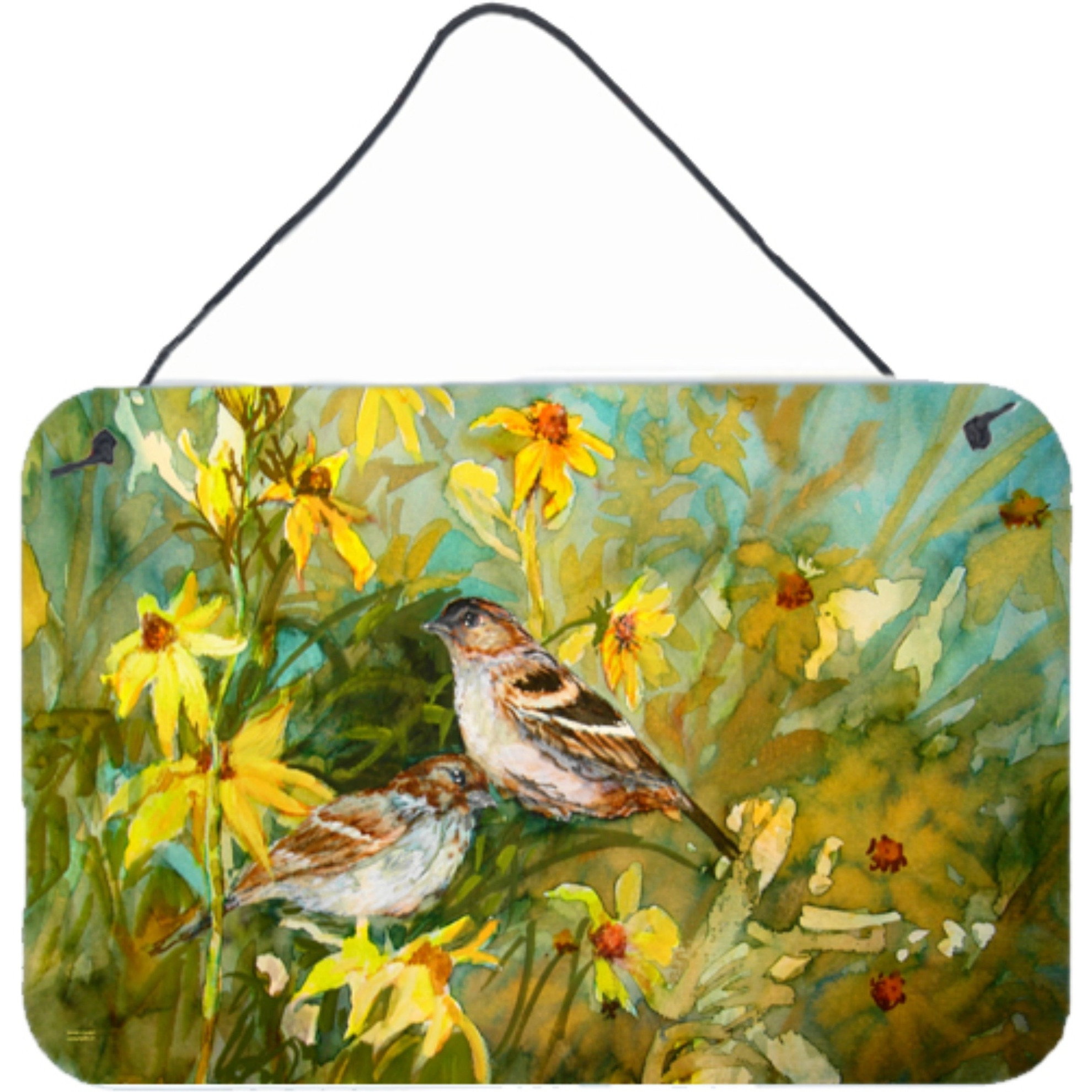 &quotCaroline's Treasures PJC1111DS812 Sparrows in the Field Wall or Door Hanging Prints, 8 x 12"", Multicolor"