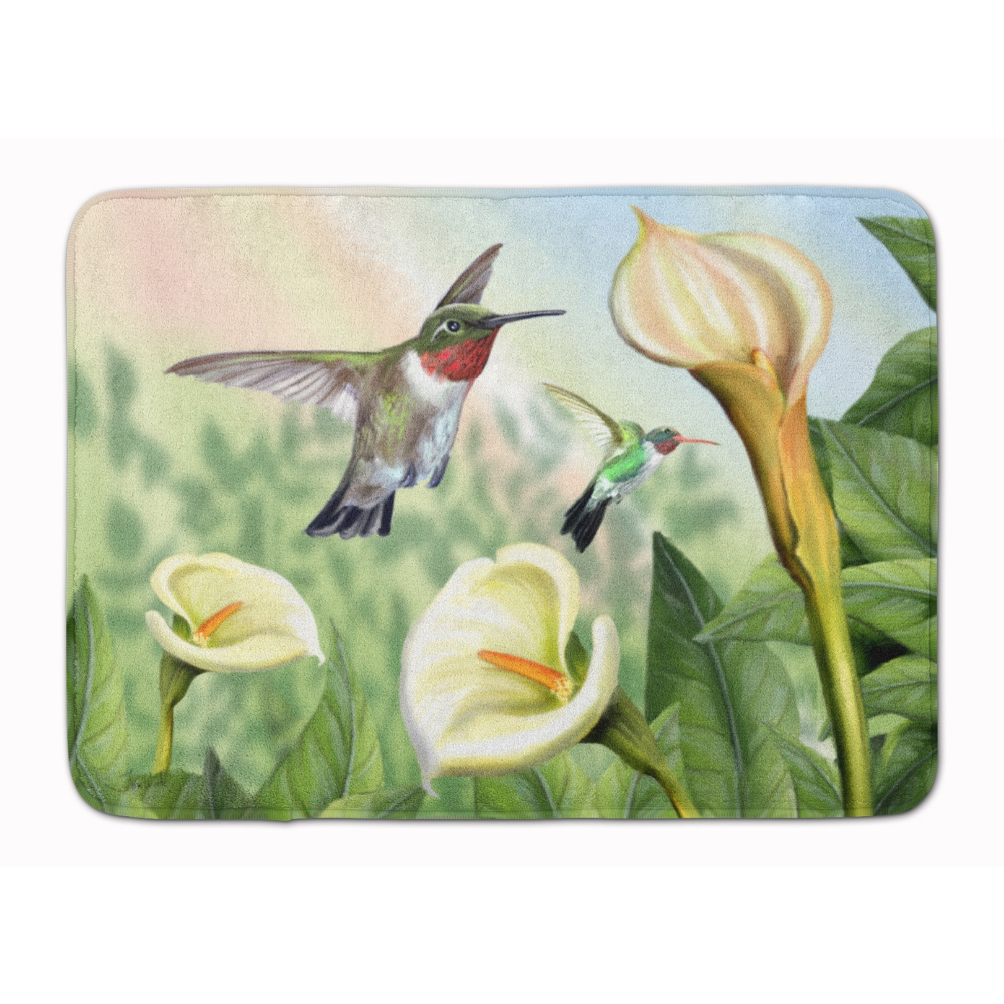 &quotCaroline's Treasures Lily and the Hummingbirds Floor Mat, 19"" x 27"", Multicolor"