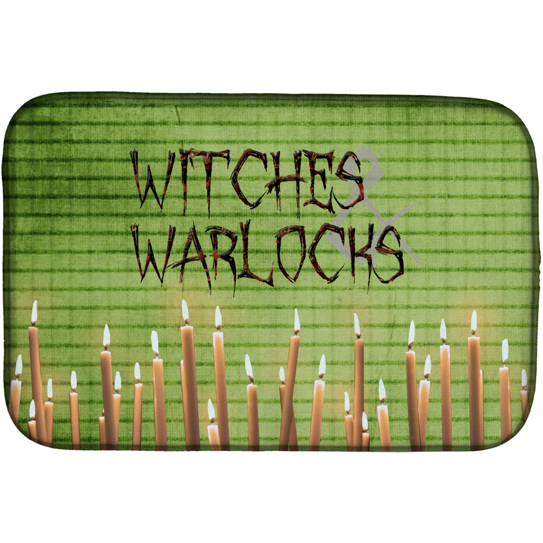 &quotCaroline's Treasures Witches And Warlocks Halloween Dish Drying Mat, 14"" x 21"", Multicolor"