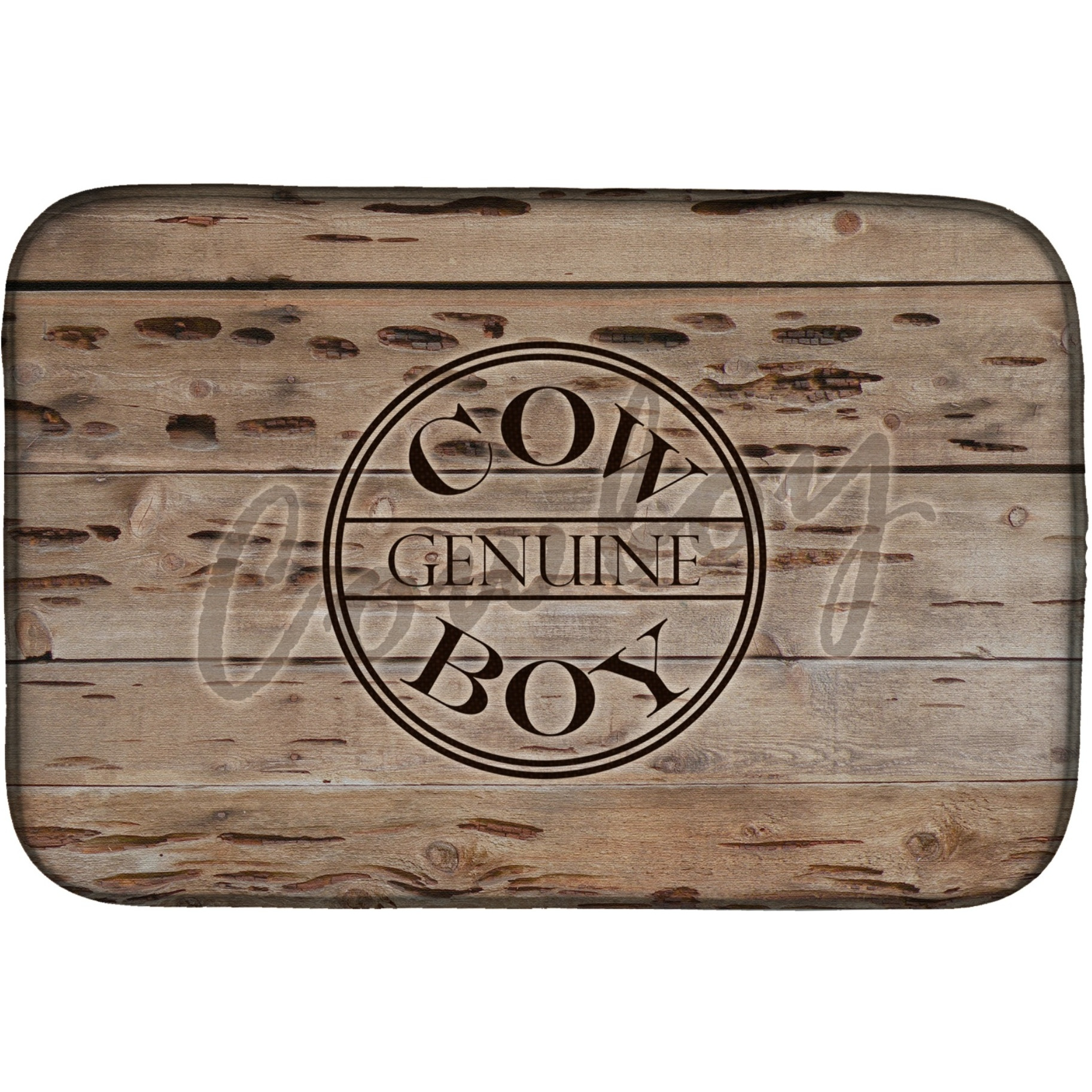 Genuine Cow Boy Branded Dish Drying Mat SB3057DDM