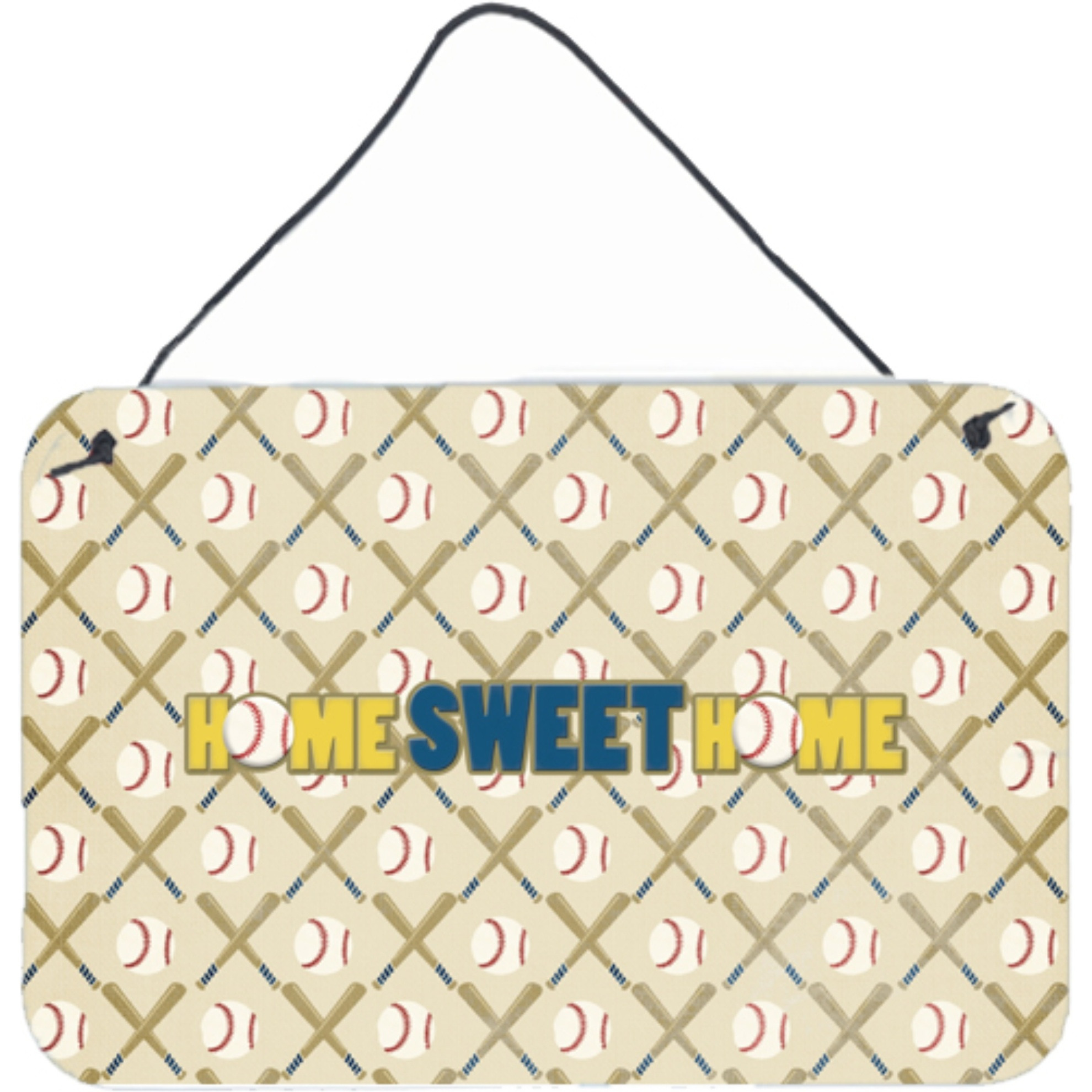 &quotCaroline's Treasures Home Sweet Home Aluminum Metal Wall or Door Hanging Prints, 8 x 12"""