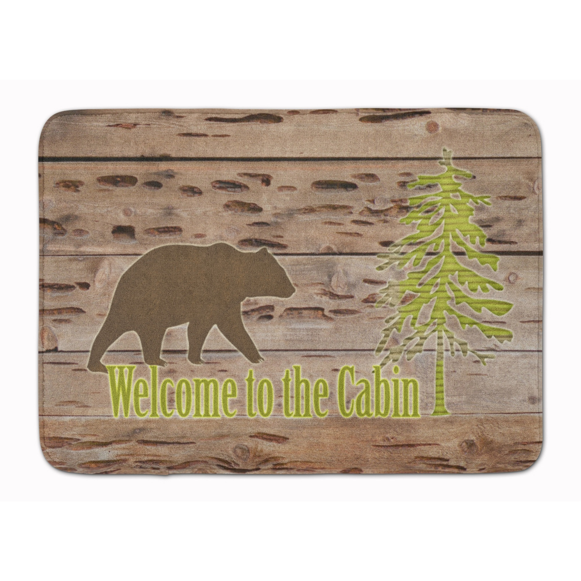 &quotCaroline's Treasures Welcome to the Cabin Floor Mat, 19"" x 27"", Multicolor"