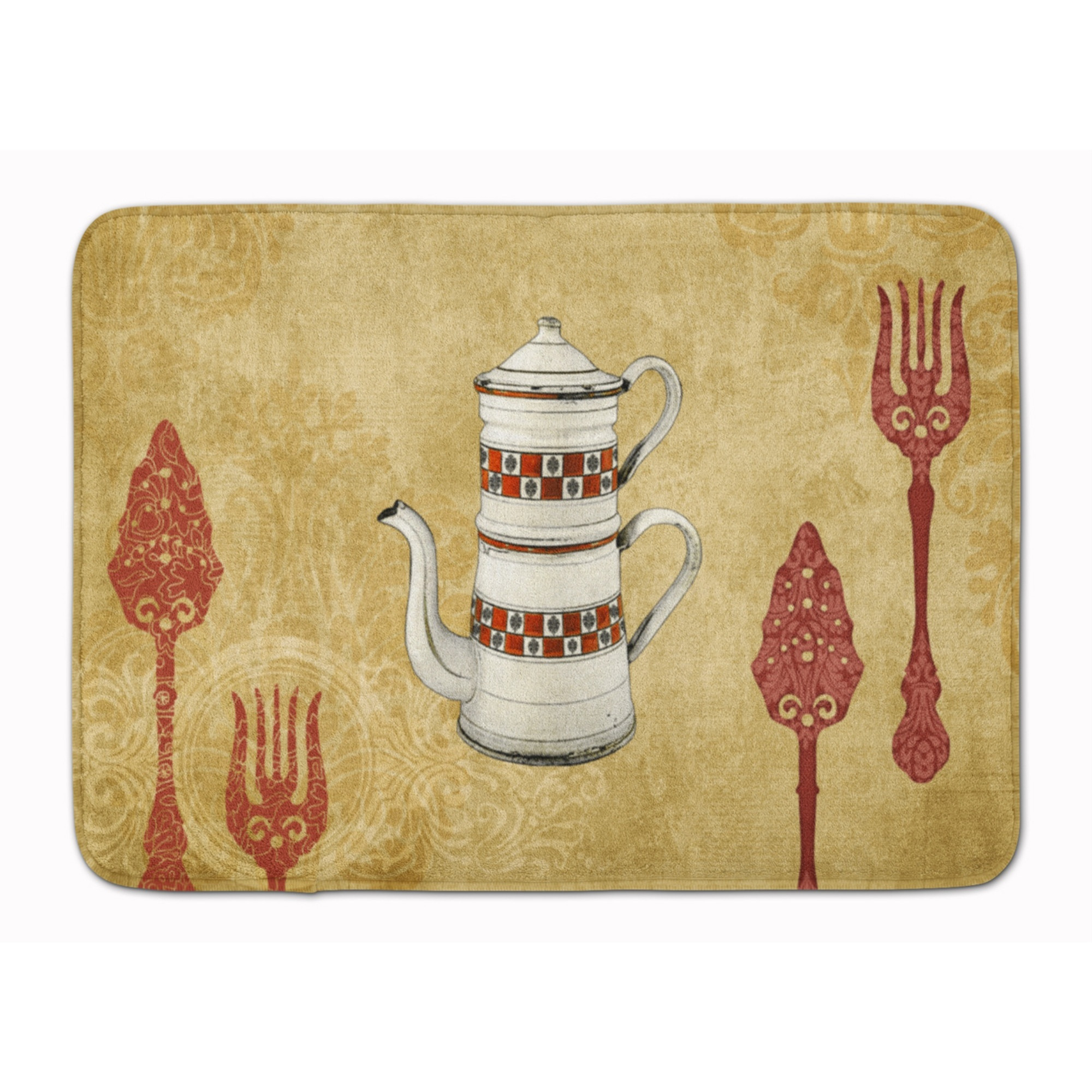 &quotCaroline's Treasures Teapot Welcome Floor Mat, 19"" x 27"", Multicolor"