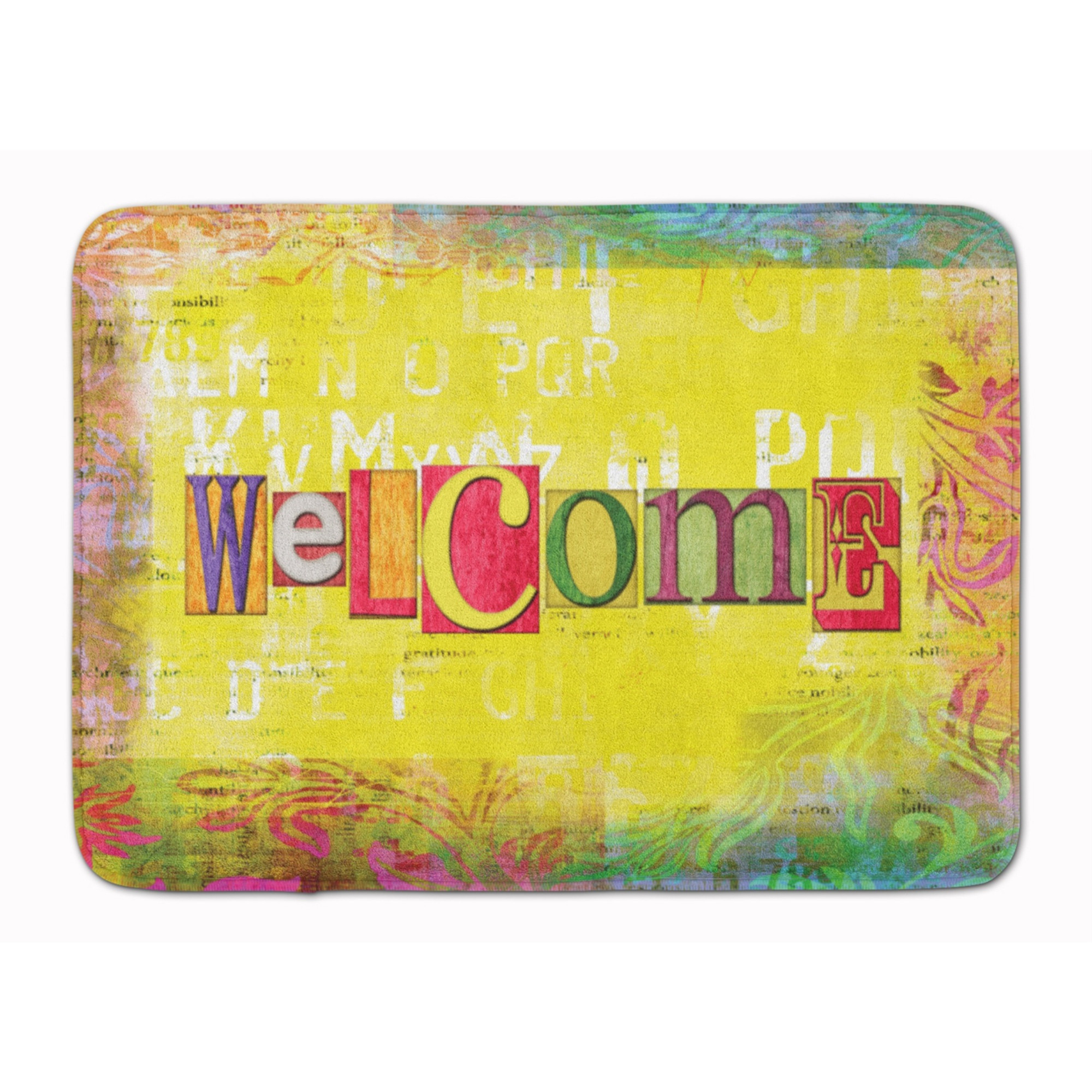 &quotCaroline's Treasures Artsy Welcome Floor Mat, 19"" x 27"", Multicolor"