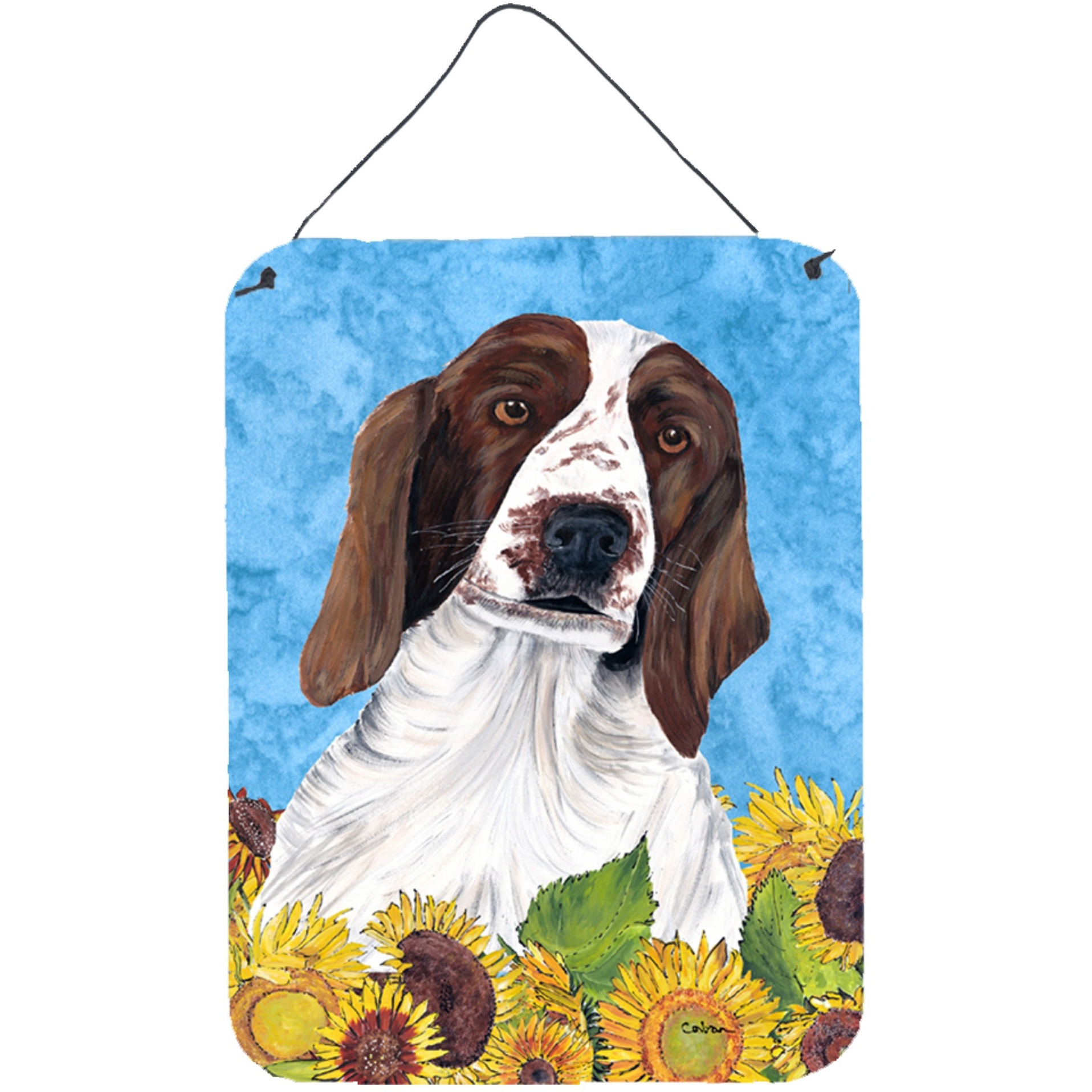 &quotCaroline's Treasures SC9078DS1216 Welsh Springer Spaniel Aluminium Metal Wall or Door Hanging Prints, 16"" x 12"", Multicolor"