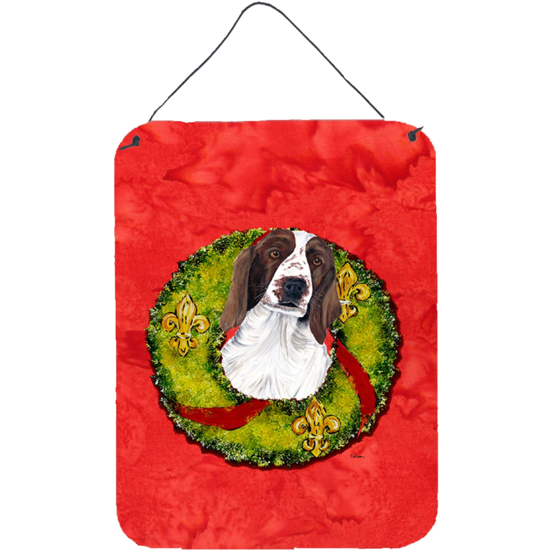 &quotCaroline's Treasures SC9084DS1216 Welsh Springer Spaniel Aluminium Metal Wall or Door Hanging Prints, 16"" x 12"", Multicolor"