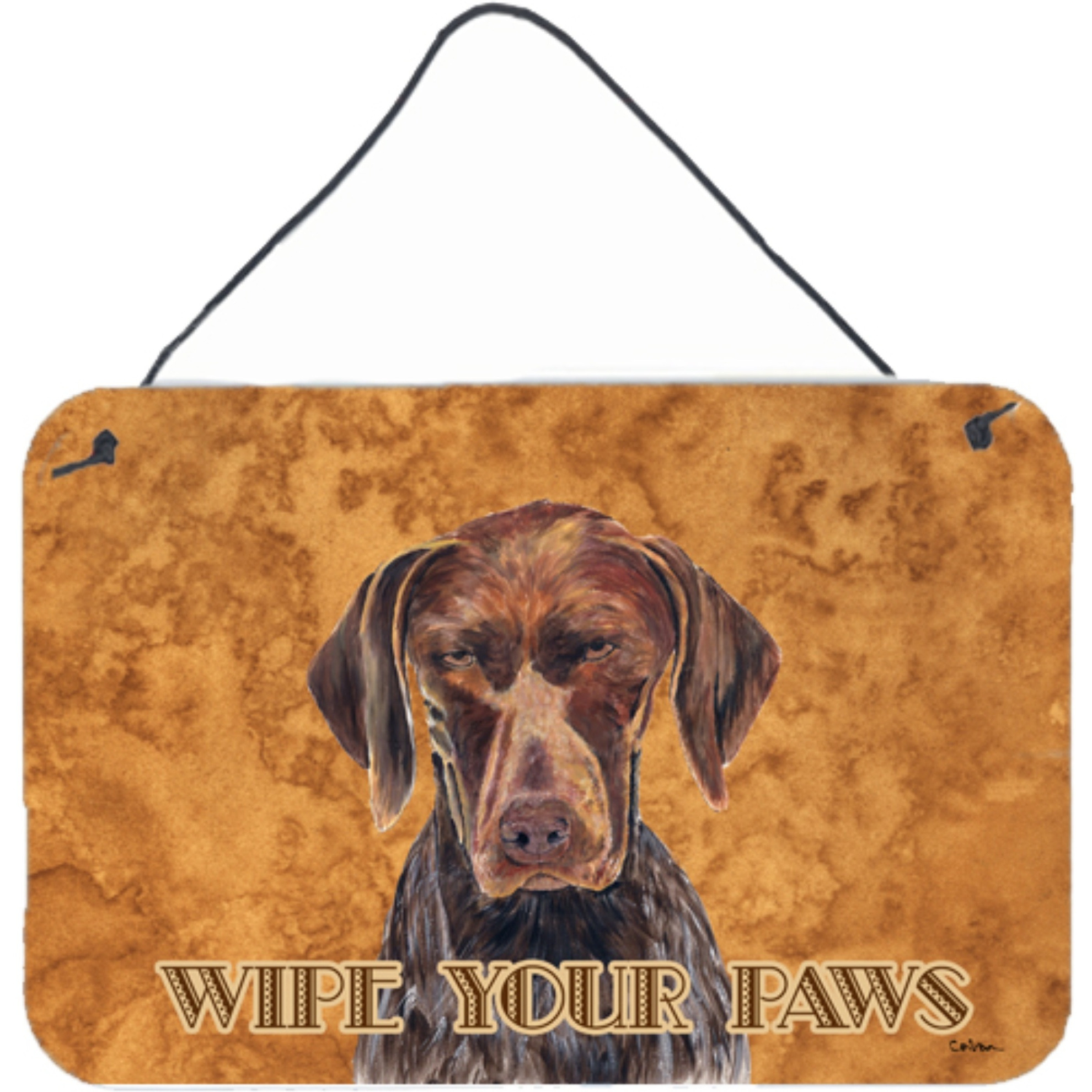 &quotCaroline's Treasures German Shorthaired Pointer Aluminum Metal Wall or Door Hanging Prints, 8 x 12"""