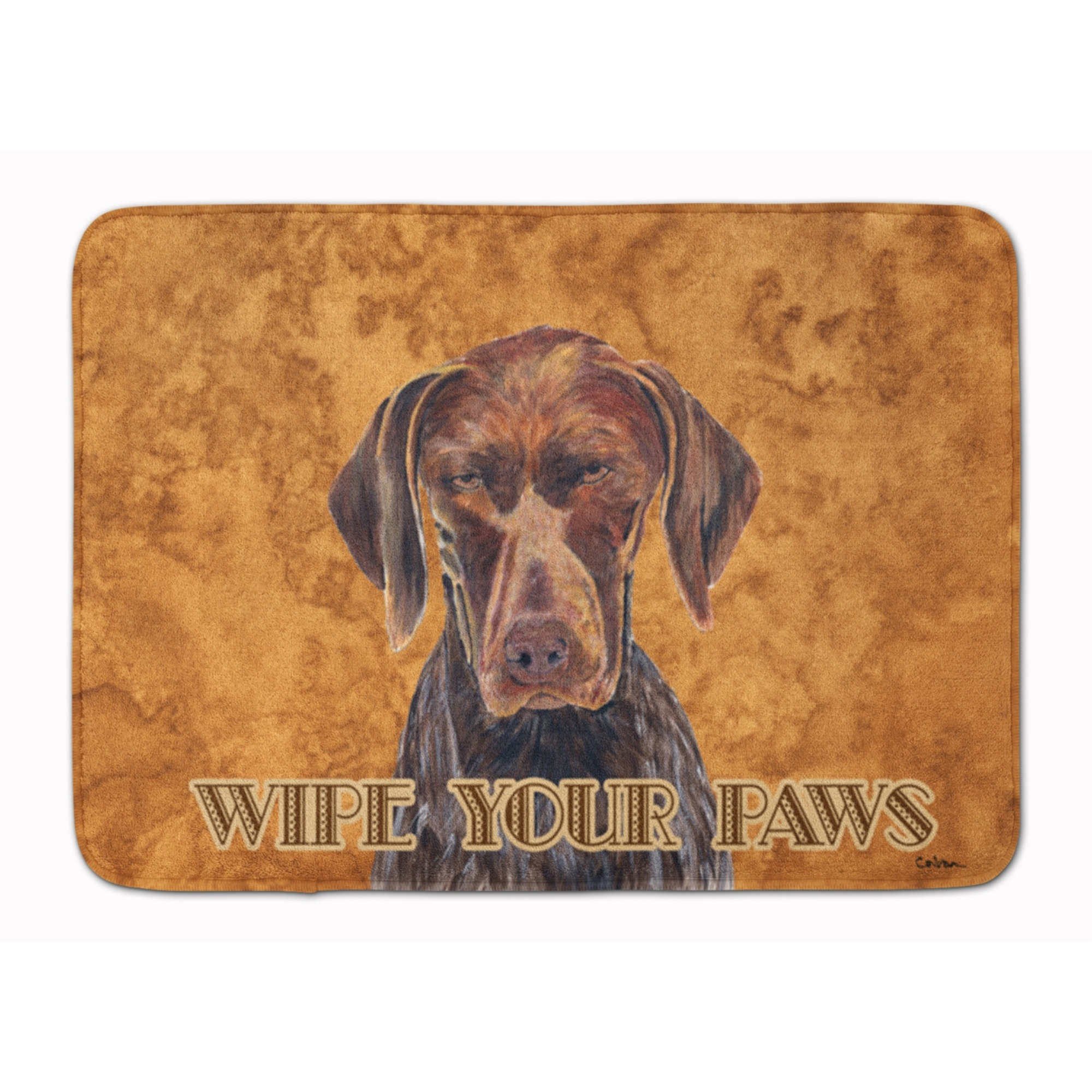 &quotCaroline's Treasures German Shorthaired Pointer Wipe Paws Floor Mat, 19"" x 27"", Multicolor"