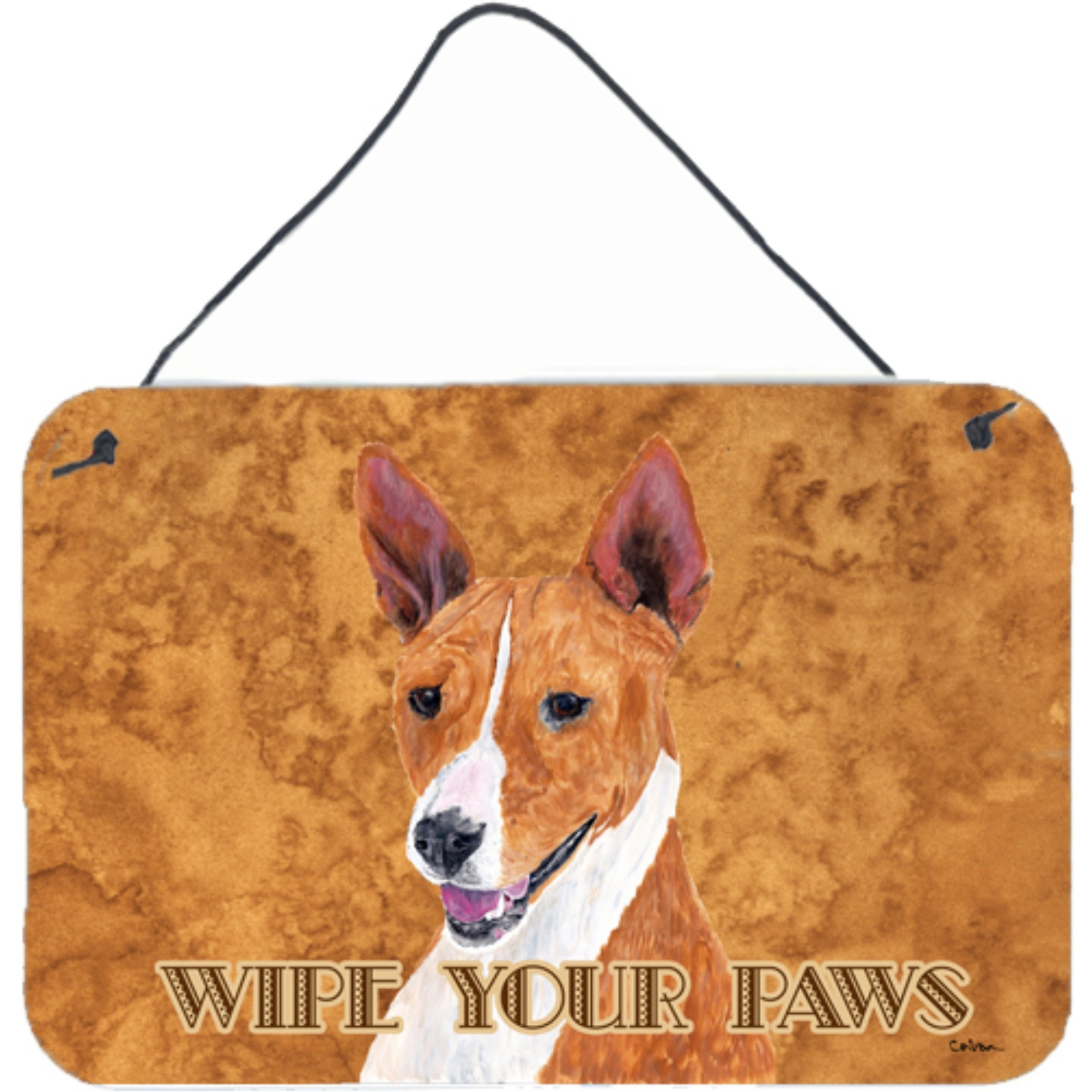 &quotCaroline's Treasures Basenji Aluminum Metal Wall or Door Hanging Prints, 8 x 12"""