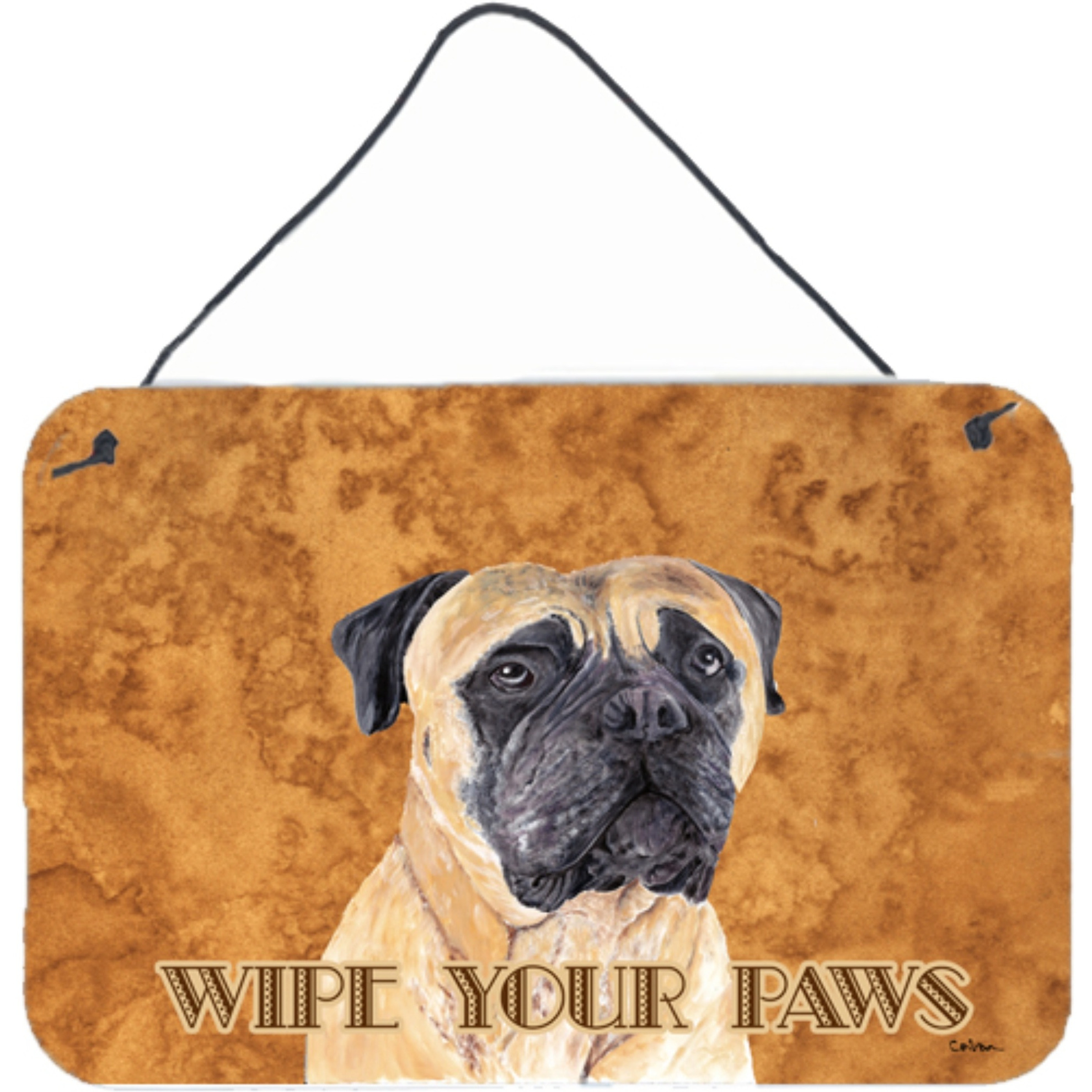 &quotCaroline's Treasures Mastiff Aluminum Metal Wall or Door Hanging Prints, 8 x 12"""