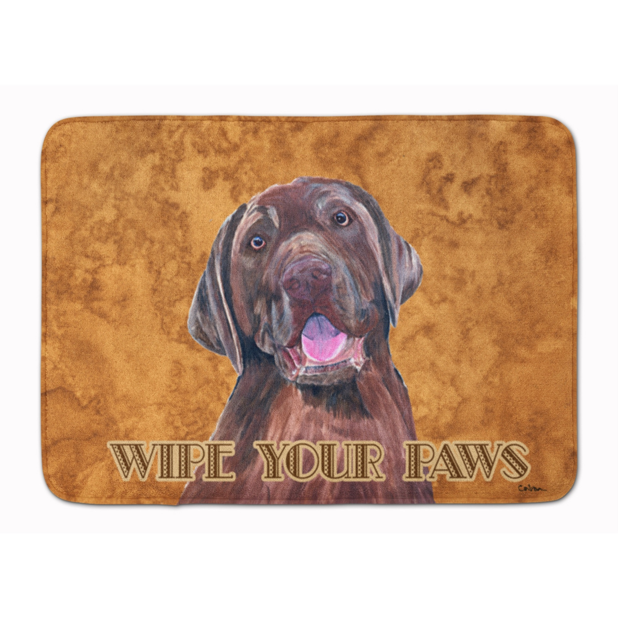 &quotCaroline's Treasures Labrador Wipe your Paws Floor Mat, 19"" x 27"", Multicolor"
