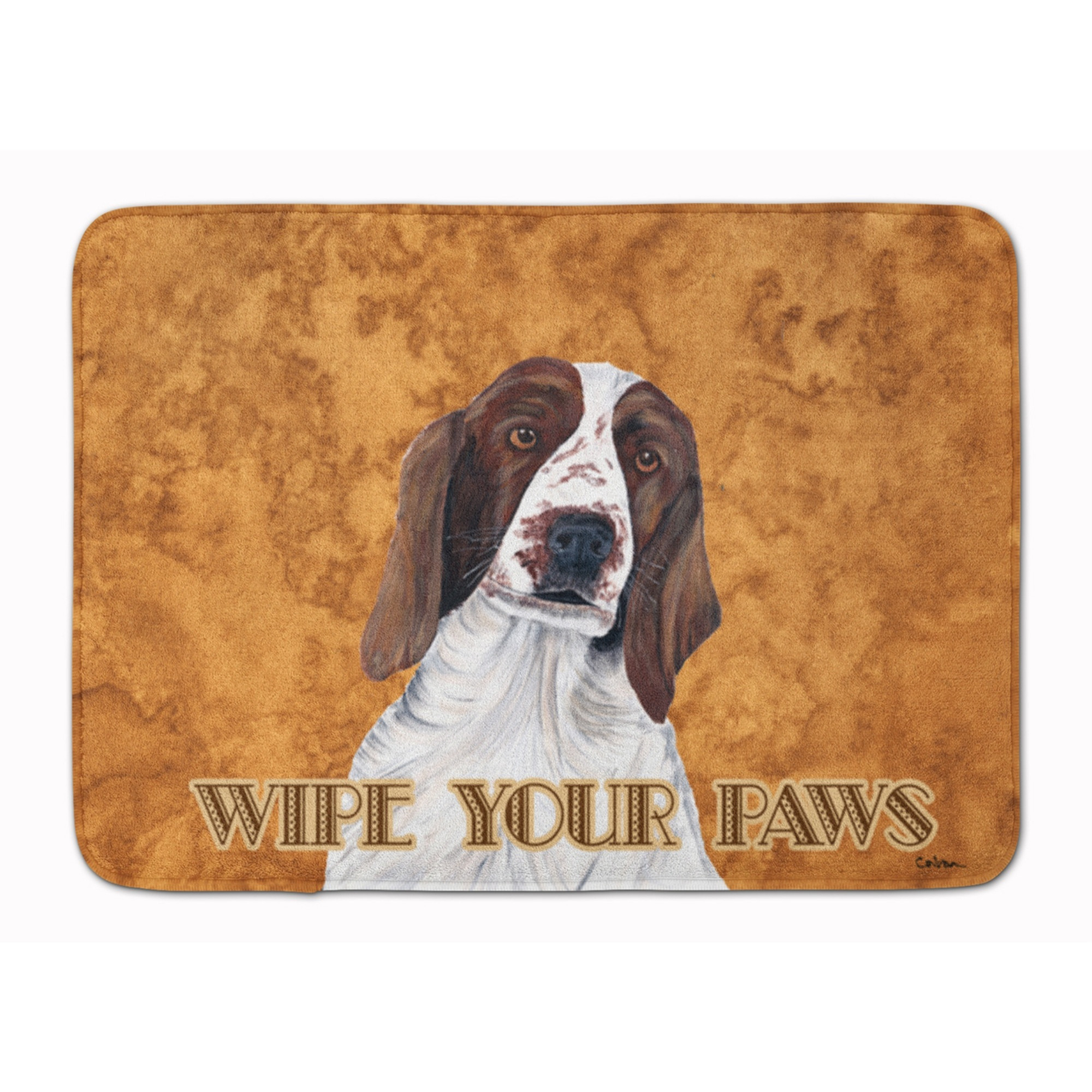 &quotCaroline's Treasures Springer Spaniel Wipe your Paws Floor Mat, 19"" x 27"", Multicolor"