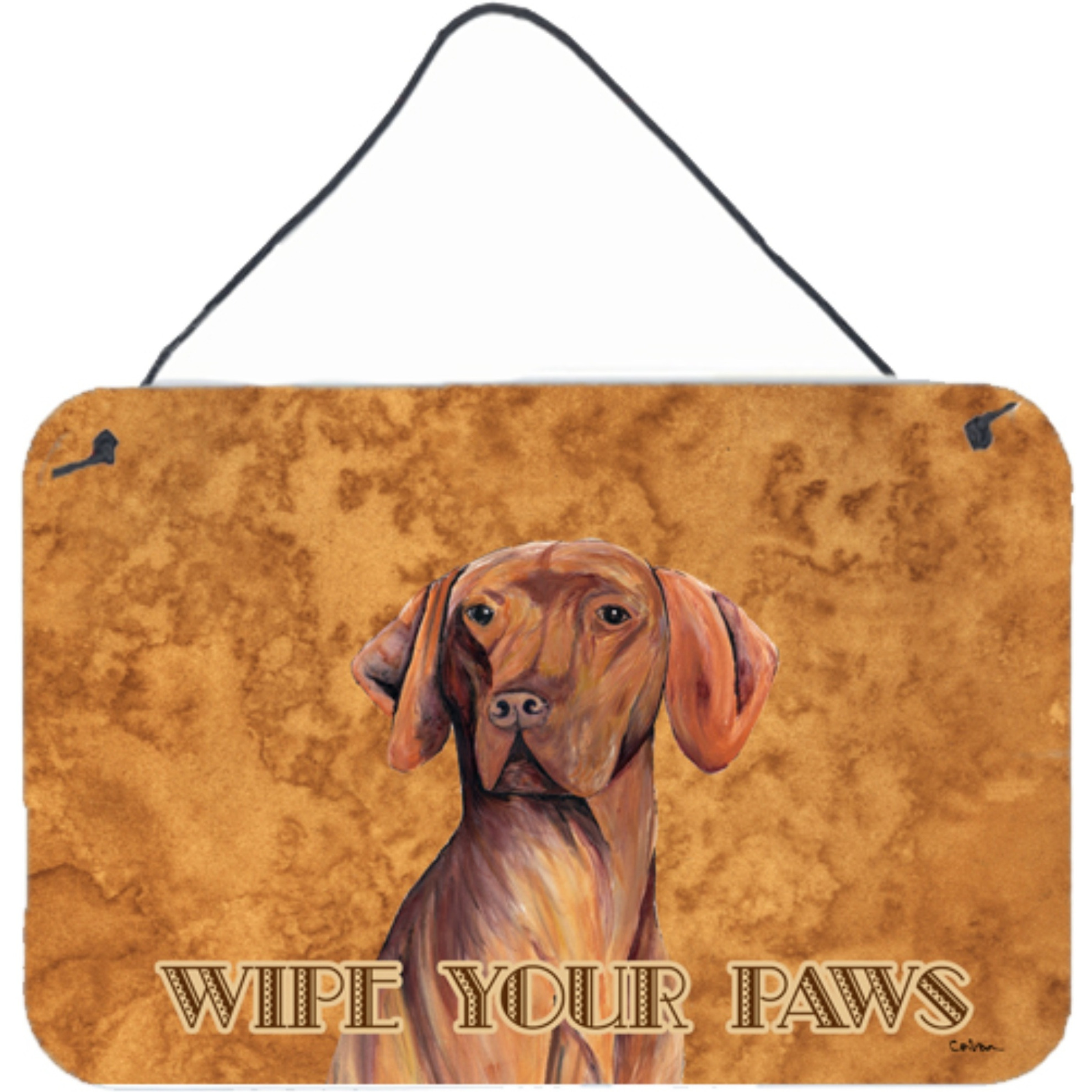 &quotCaroline's Treasures Vizsla Aluminum Metal Wall or Door Hanging Prints, 8 x 12"""