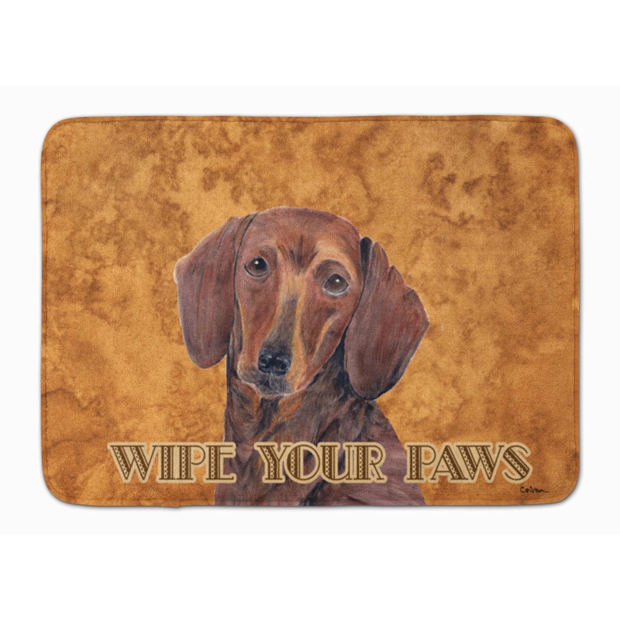 &quotCaroline's Treasures Dachshund Wipe your Paws Floor Mat, 19"" x 27"", Multicolor"