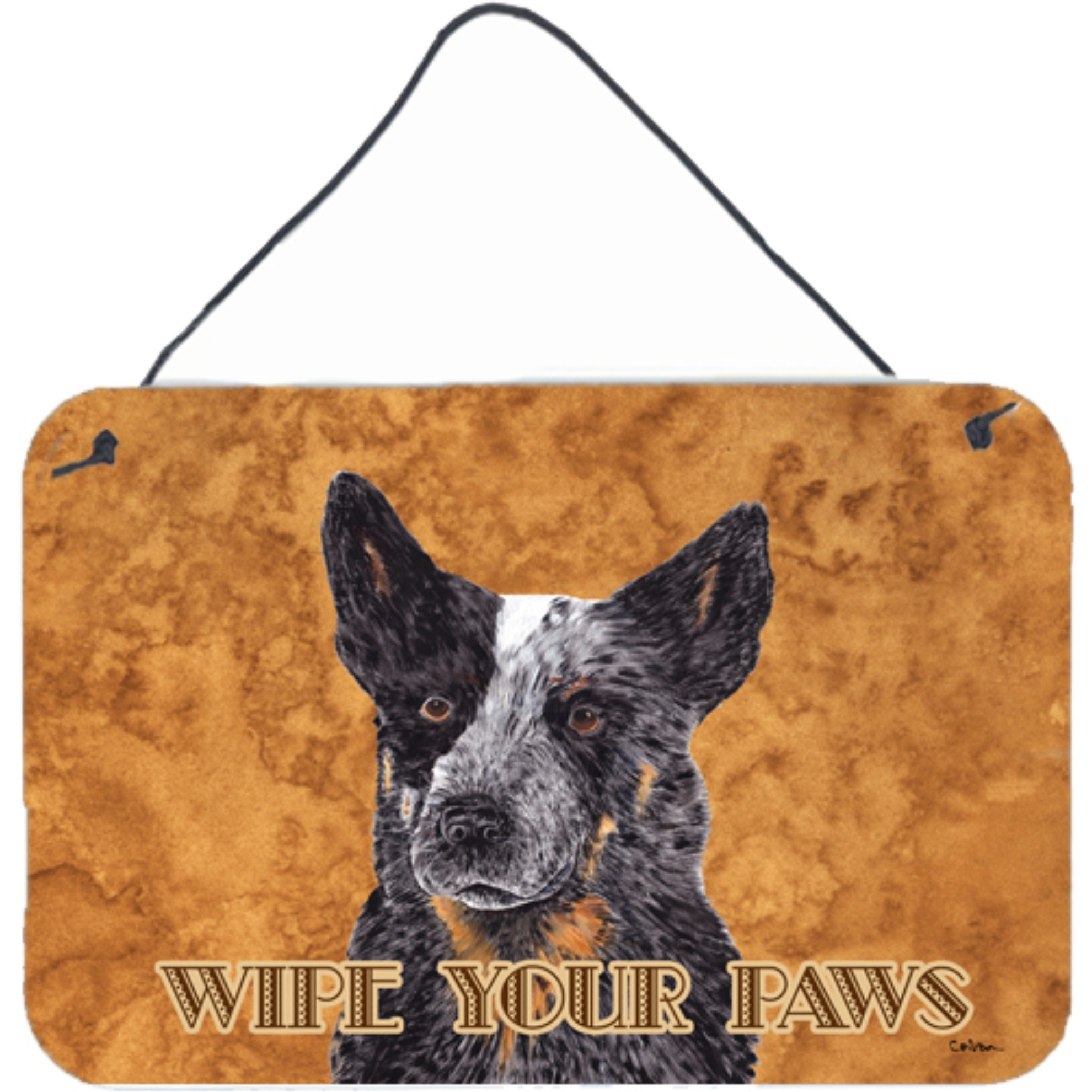 &quotCaroline's Treasures Australian Cattle Dog Aluminum Metal Wall or Door Hanging Prints, 8 x 12"""