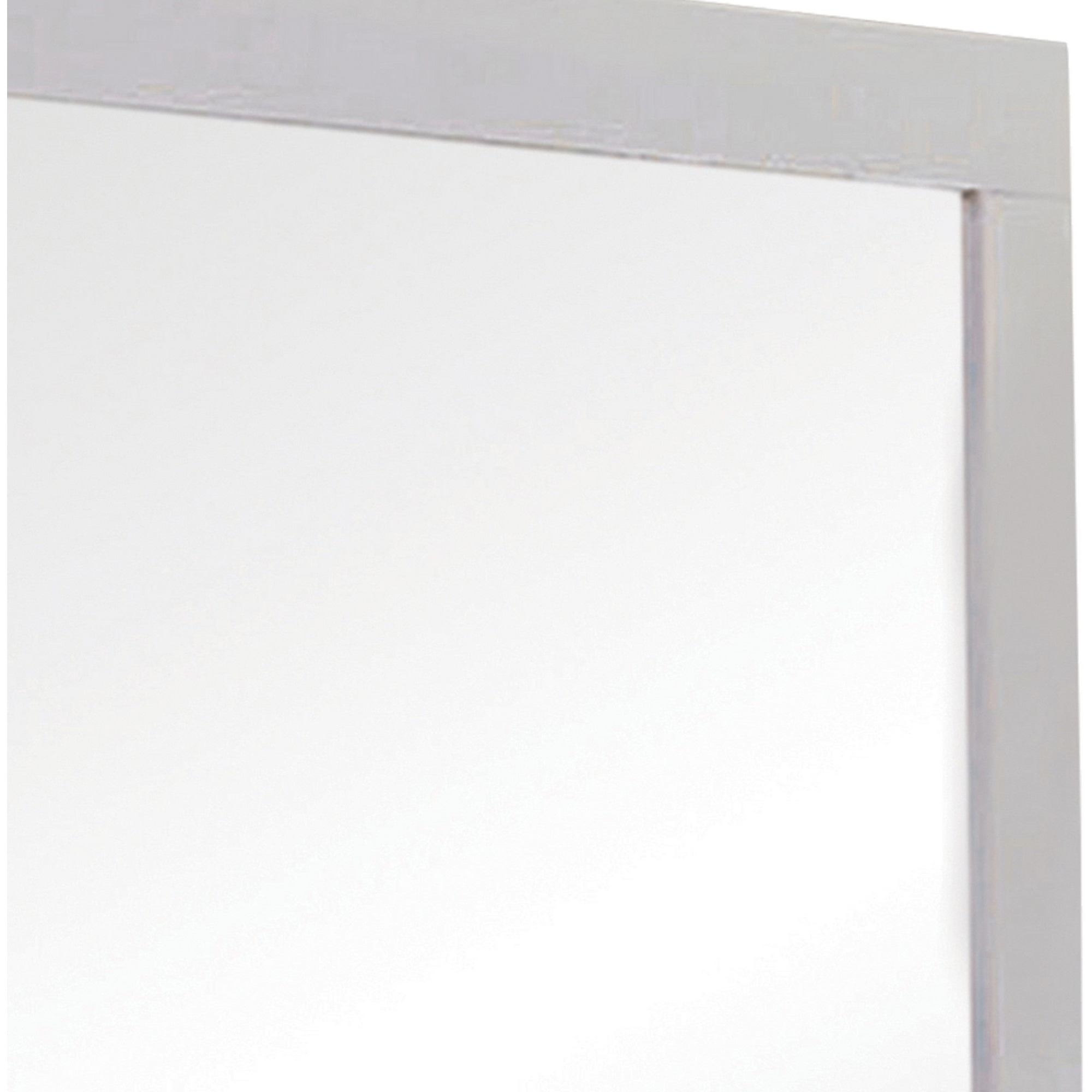Wooden Frame Mirror with Mounting Hardware, White