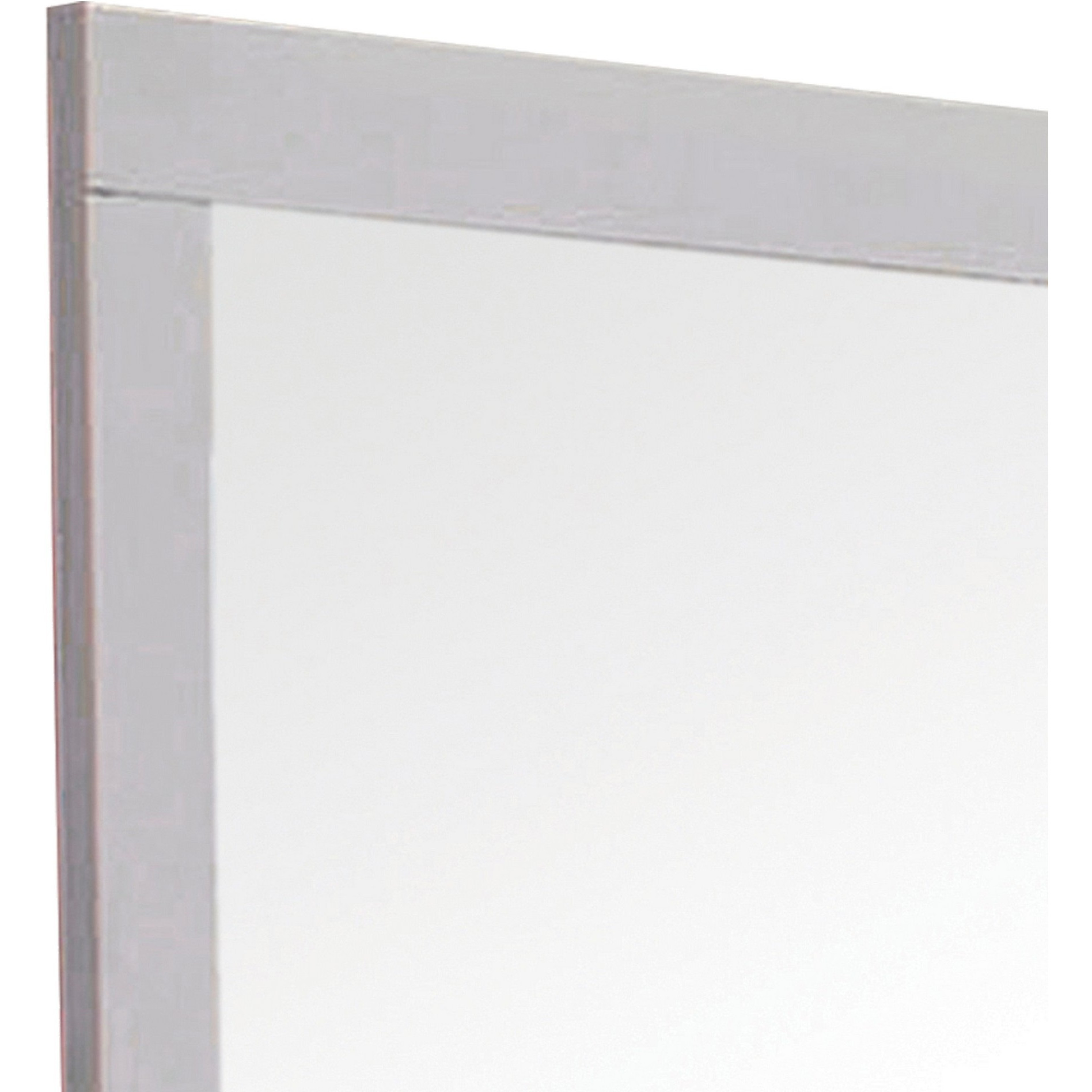 Wooden Frame Mirror with Mounting Hardware, White