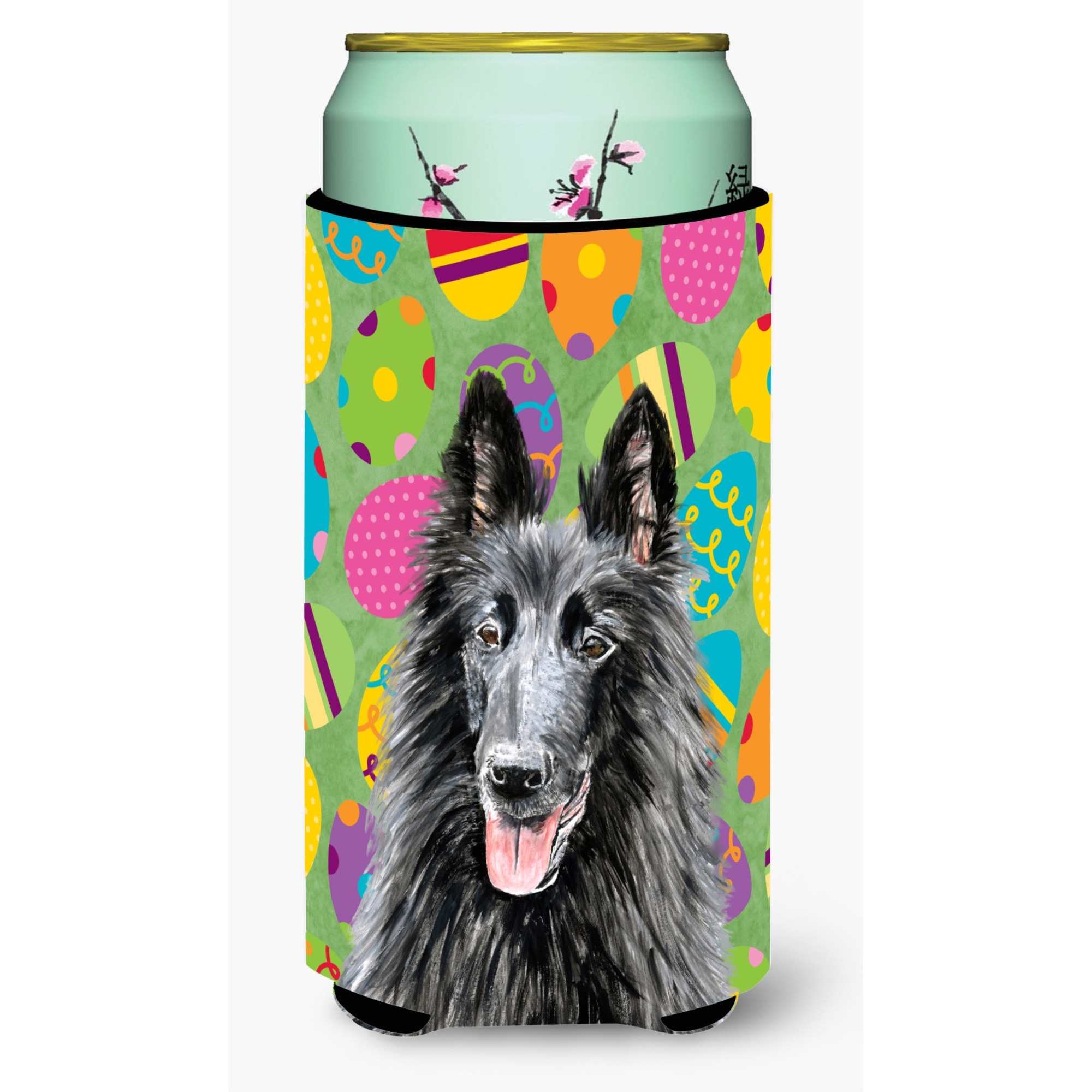 Belgian Sheepdog Easter Eggtravaganza  Tall Boy Beverage Insulator Beverage Insulator Hugger