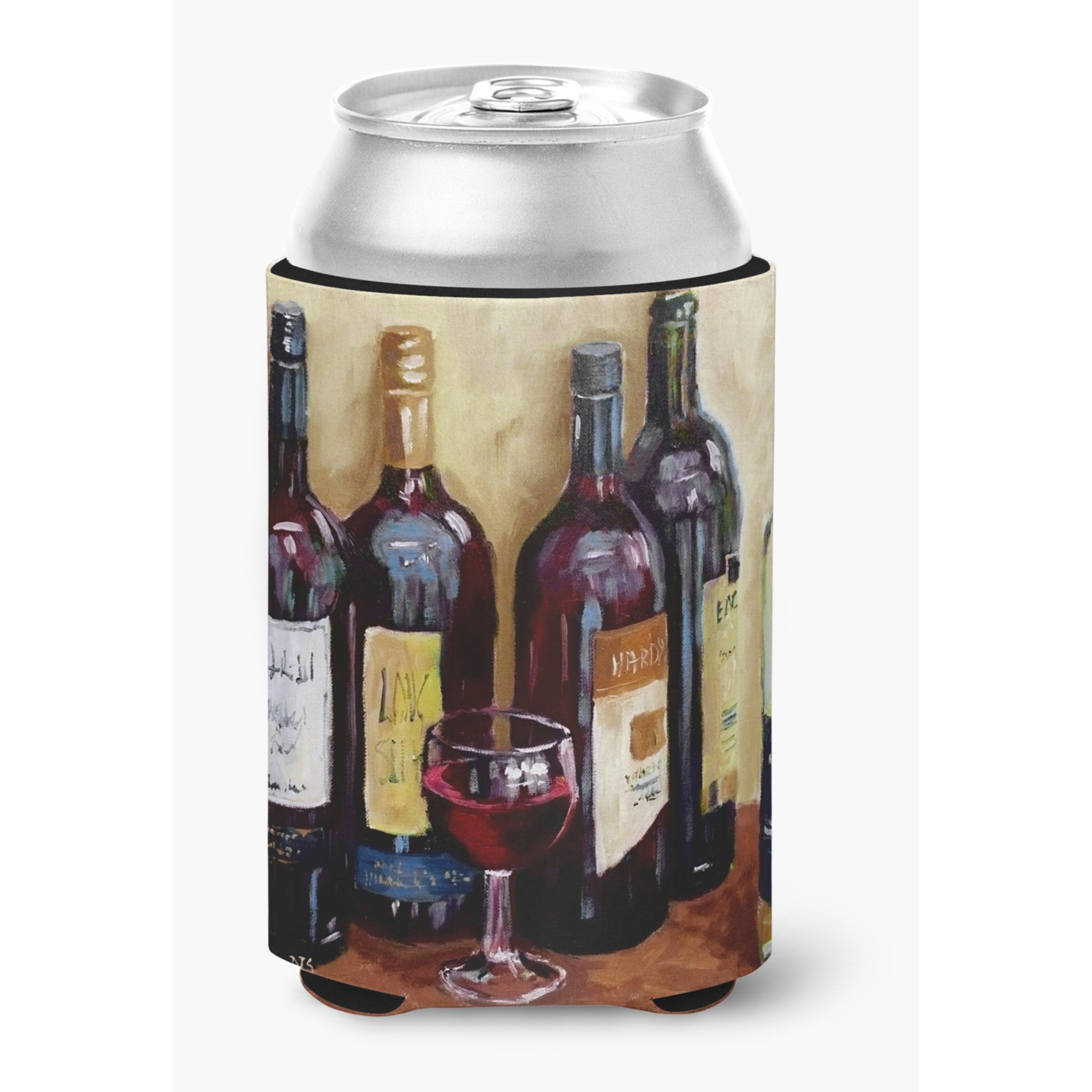 &quotCaroline's Treasures SDSM0118CC "&quotWine by David Smith"" Can or Bottle Hugger, Multicolor"